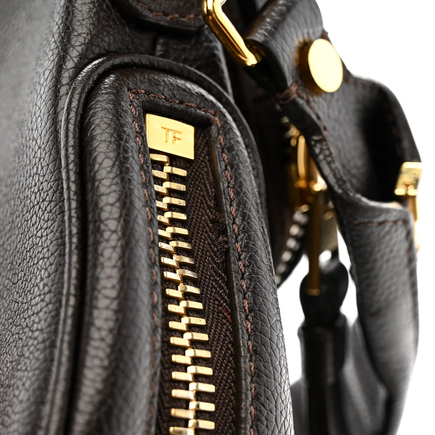 Calfskin Mini Jennifer Crossbody Bag Brown - Image 13