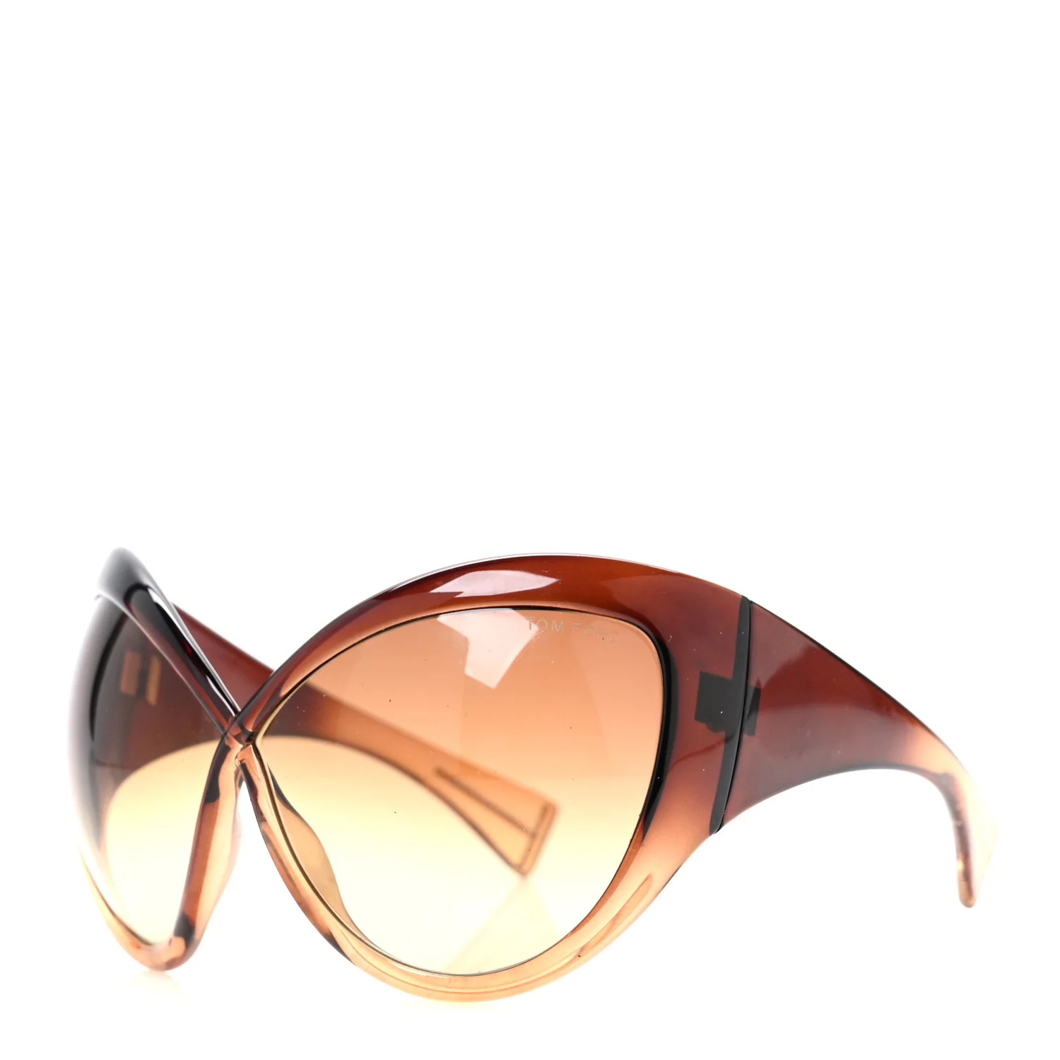 Daphne Oversized Sunglasses FT0219 Gold Translucent