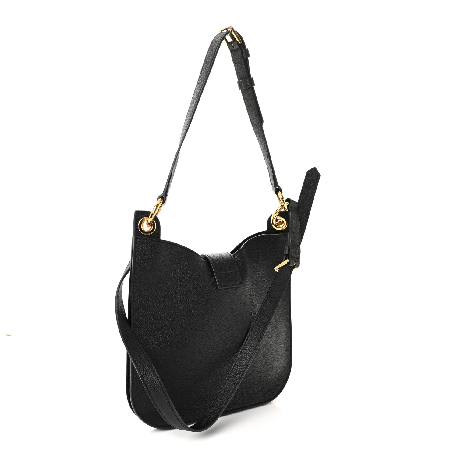 Grain Calfskin Small Tara Crossbody Black - Image 3