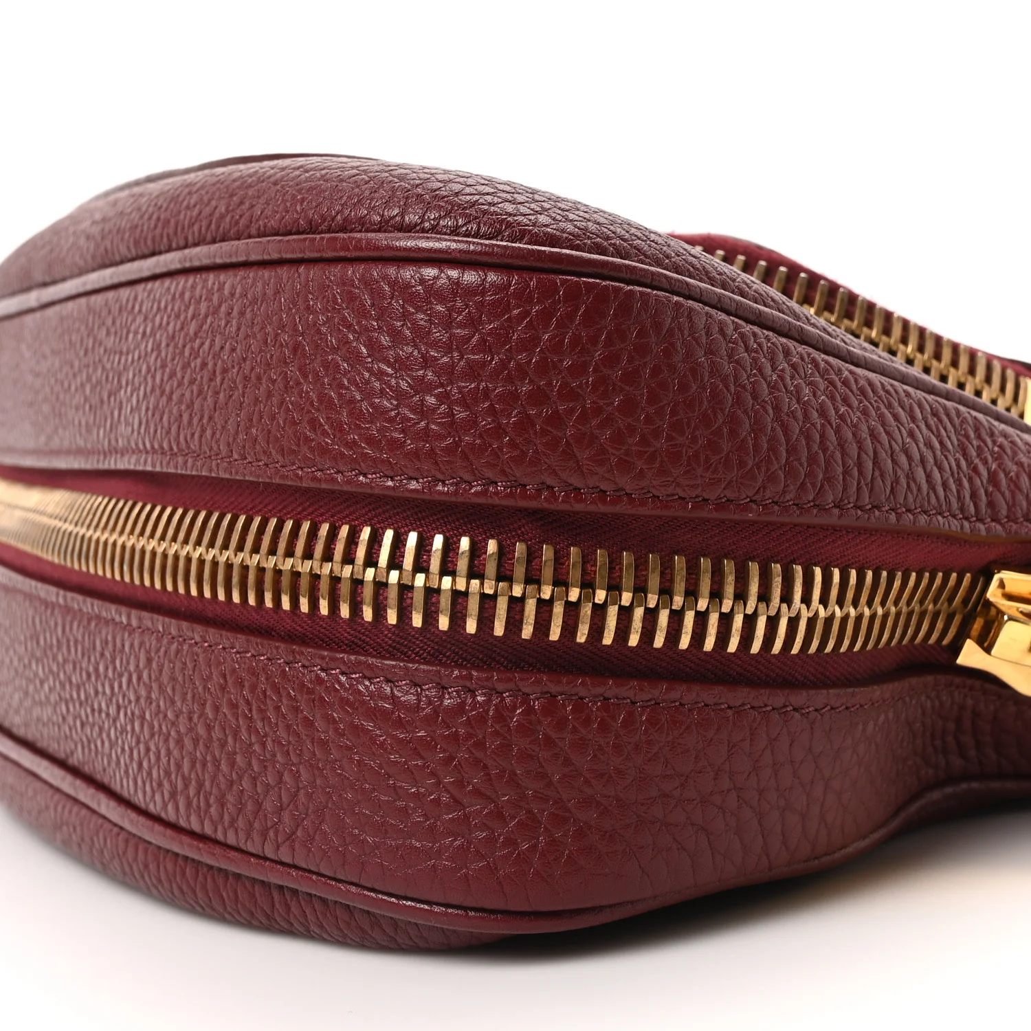 Grained Calfskin Medium Jennifer Crossbody Cabernet - Image 9