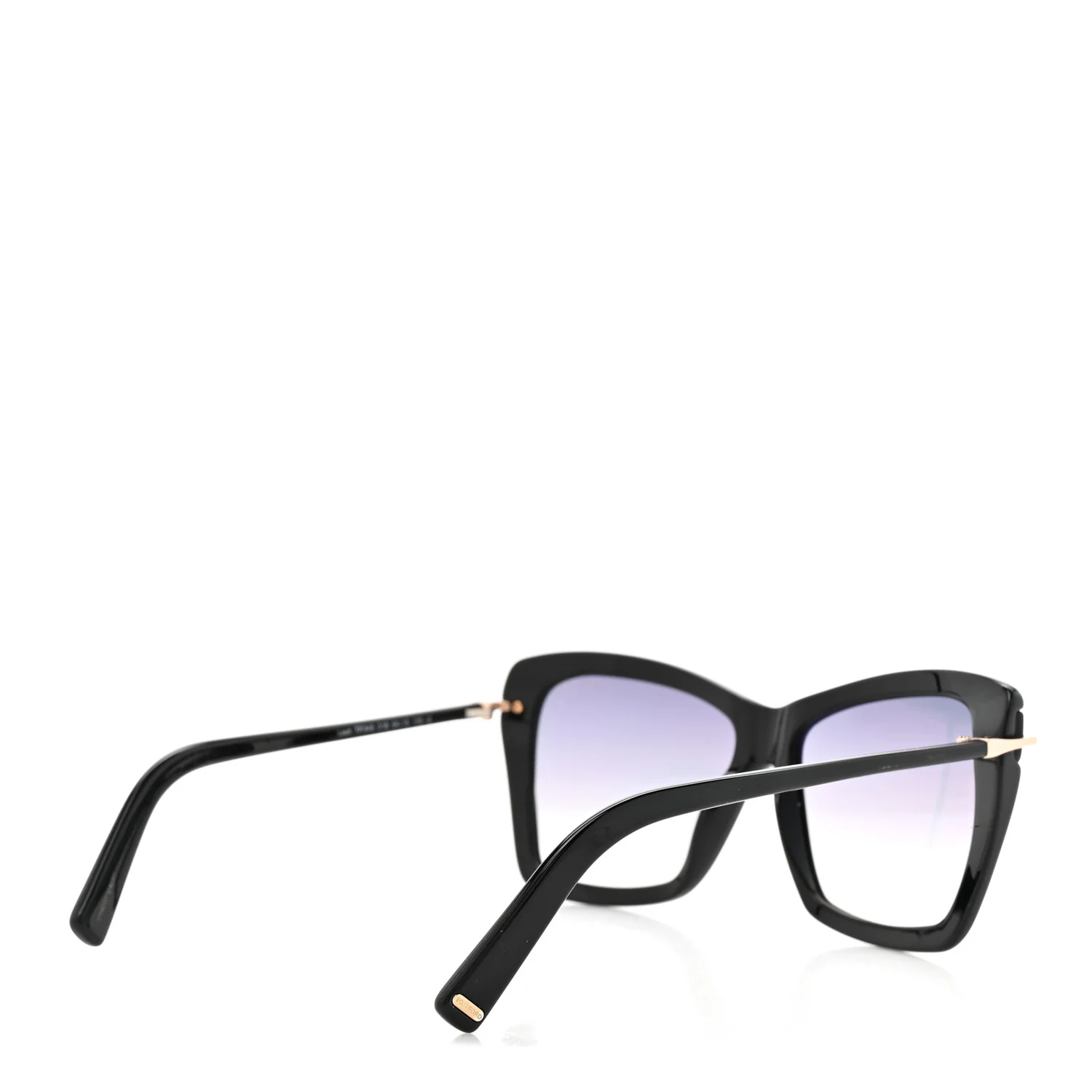 Leah Cat Eye Sunglasses TF849 Black - Image 4