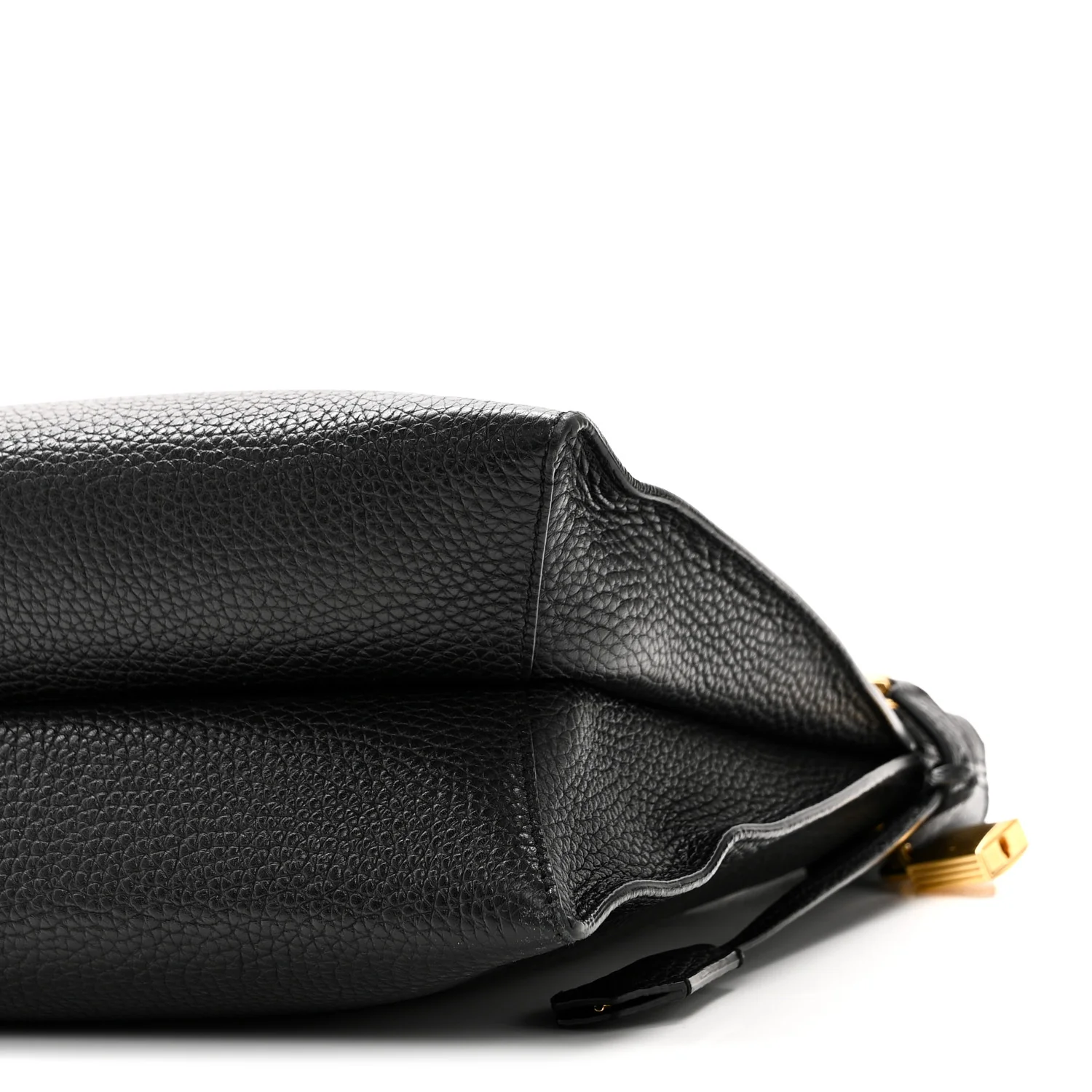Pebbled Calfskin Small Alix Padlock Zip Hobo Bag Black - Image 10