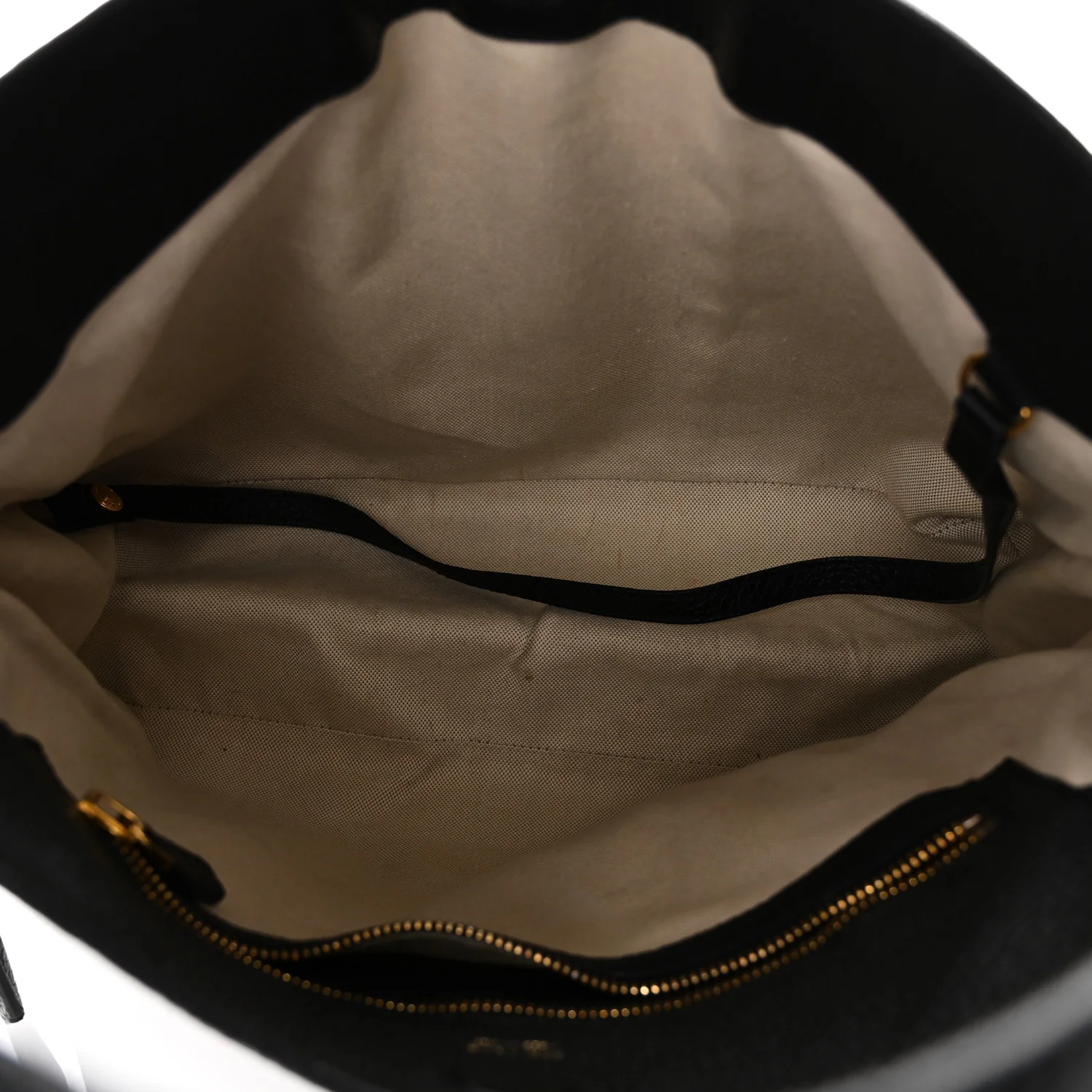 Pebbled Calfskin Small Alix Padlock Zip Hobo Bag Black - Image 6