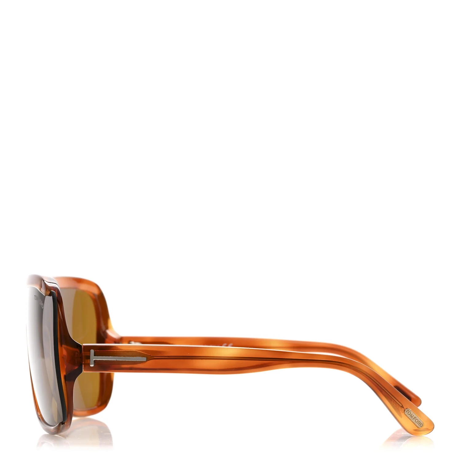 Porfirio Square Shield Sunglasses TF559 Tortoise - Image 2