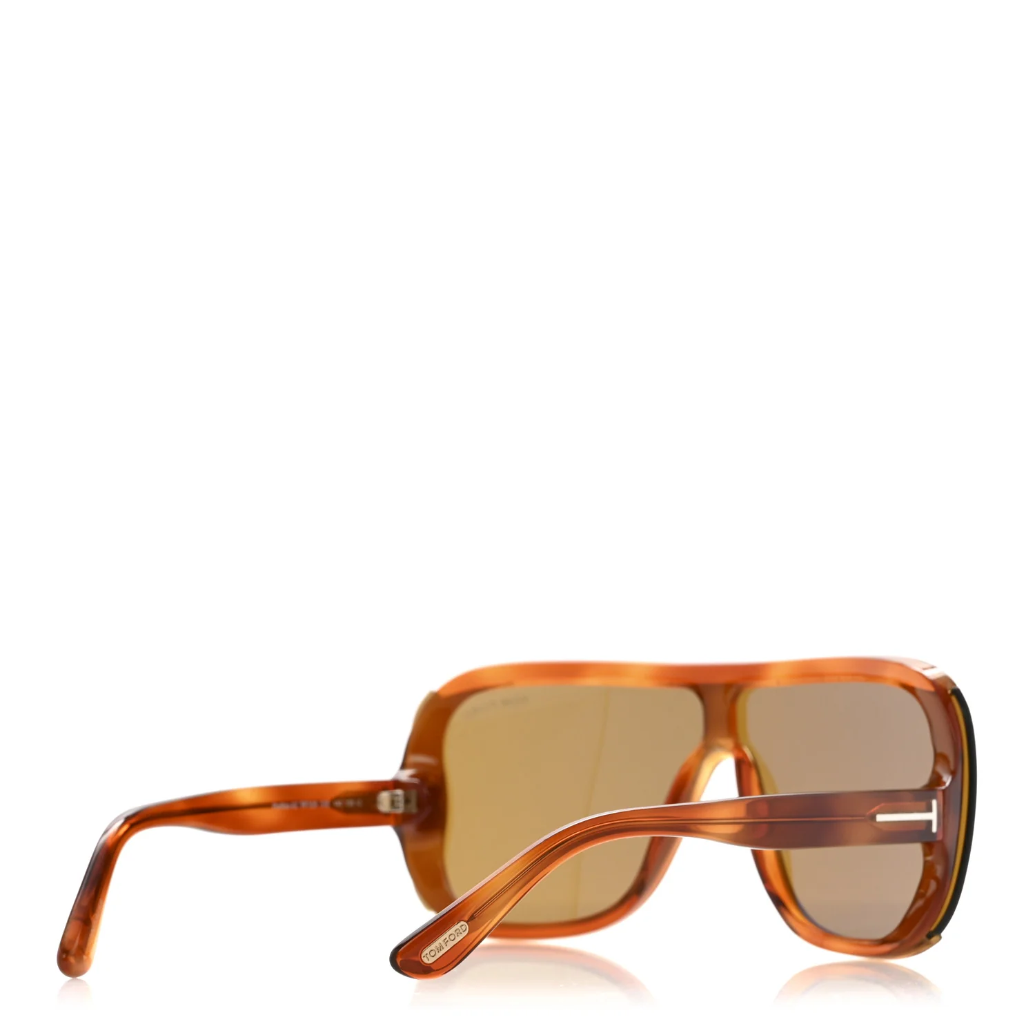 Porfirio Square Shield Sunglasses TF559 Tortoise - Image 4
