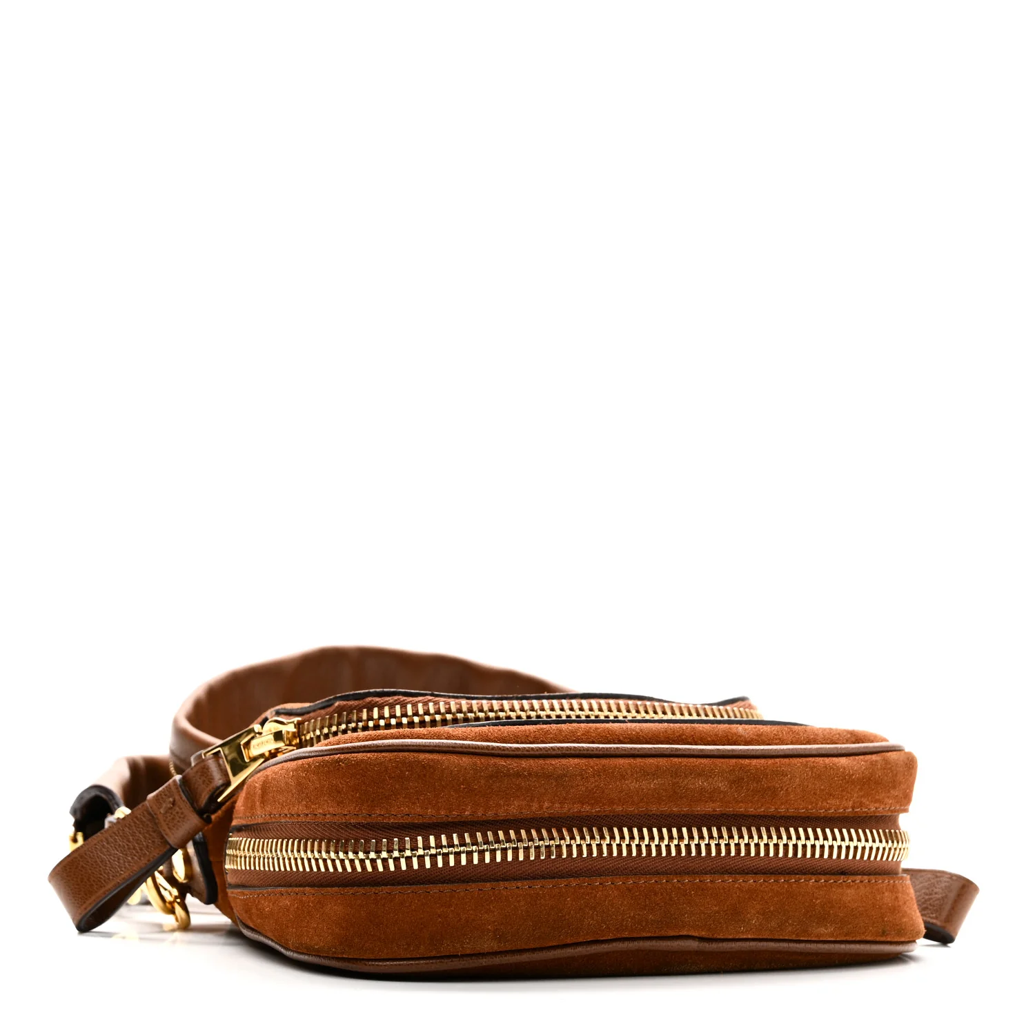 Suede Calfskin Mini Jennifer Crossbody Caramel - Image 4