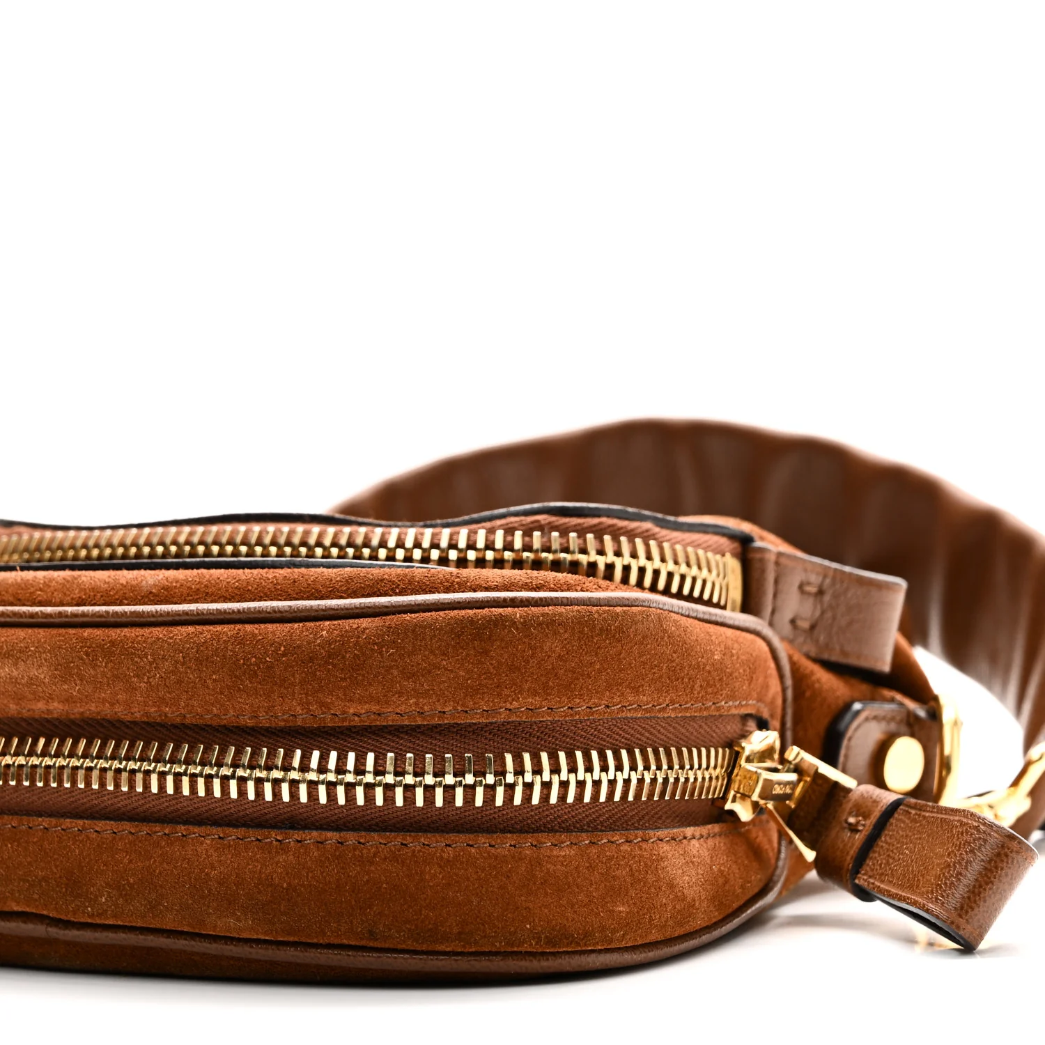 Suede Calfskin Mini Jennifer Crossbody Caramel - Image 9