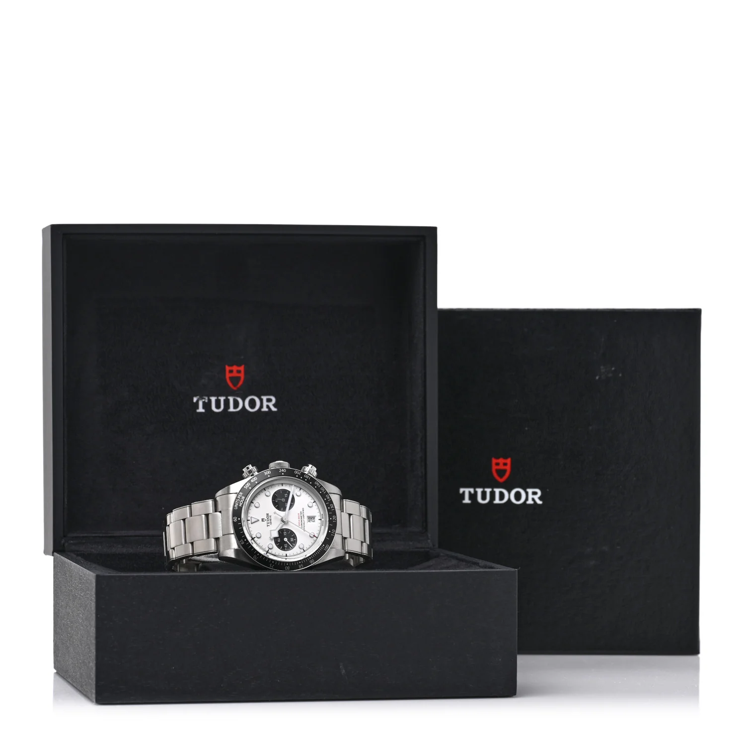 Stainless Steel 41mm Black Bay Chronograph Panda Automatic Watch White 79360N - Image 5