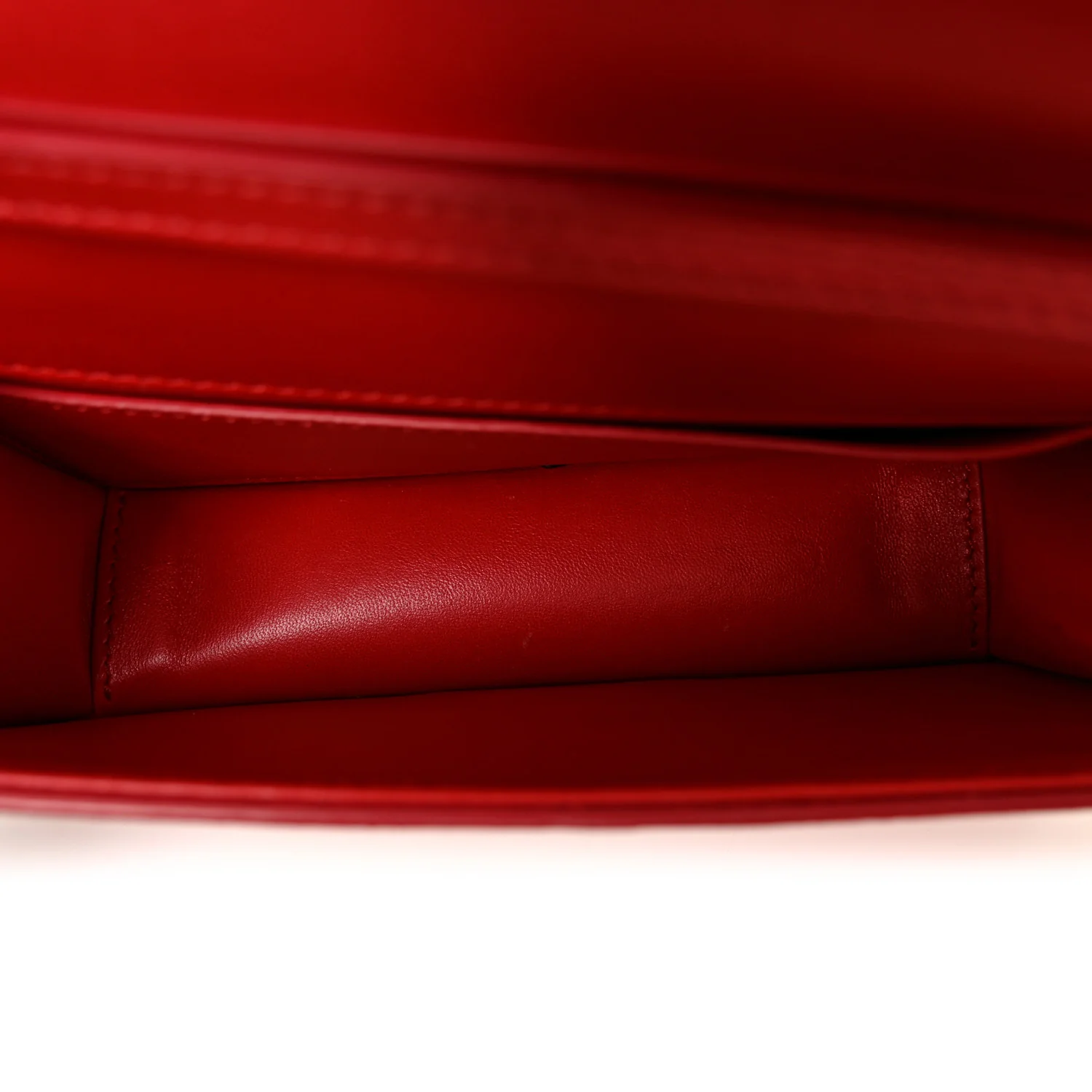Calfskin Enamel Vlogo Small Loco Shoulder Bag Rouge Pur - Image 5