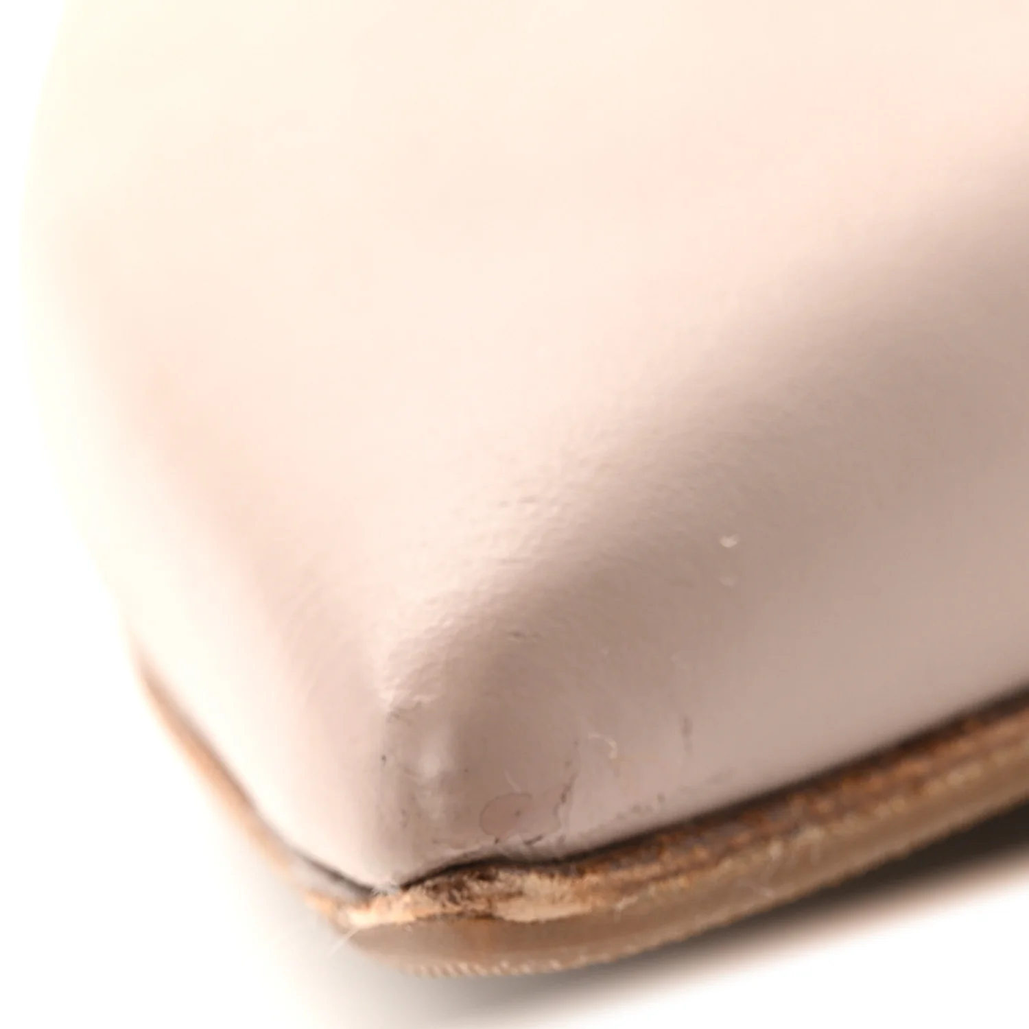 Calfskin Lacquered Monochrome Rockstud Ballerina Flats 38 Poudre - Image 24
