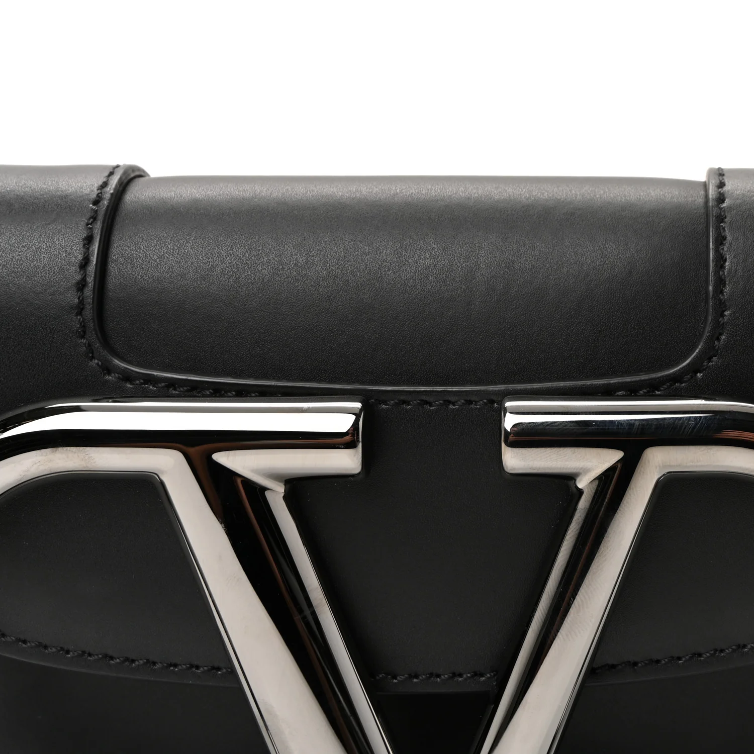 Calfskin Mini Supervee Belt Bag Black - Image 7