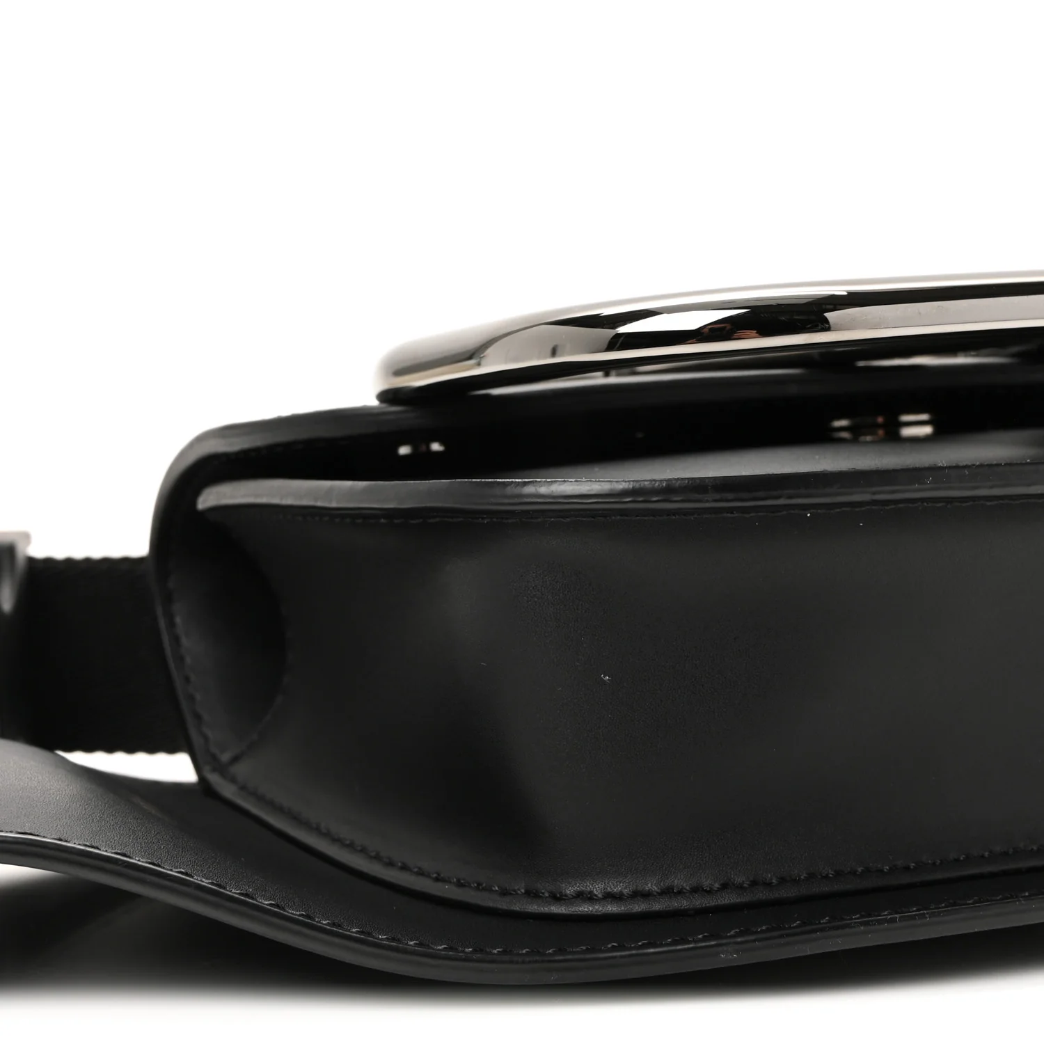 Calfskin Mini Supervee Belt Bag Black - Image 8
