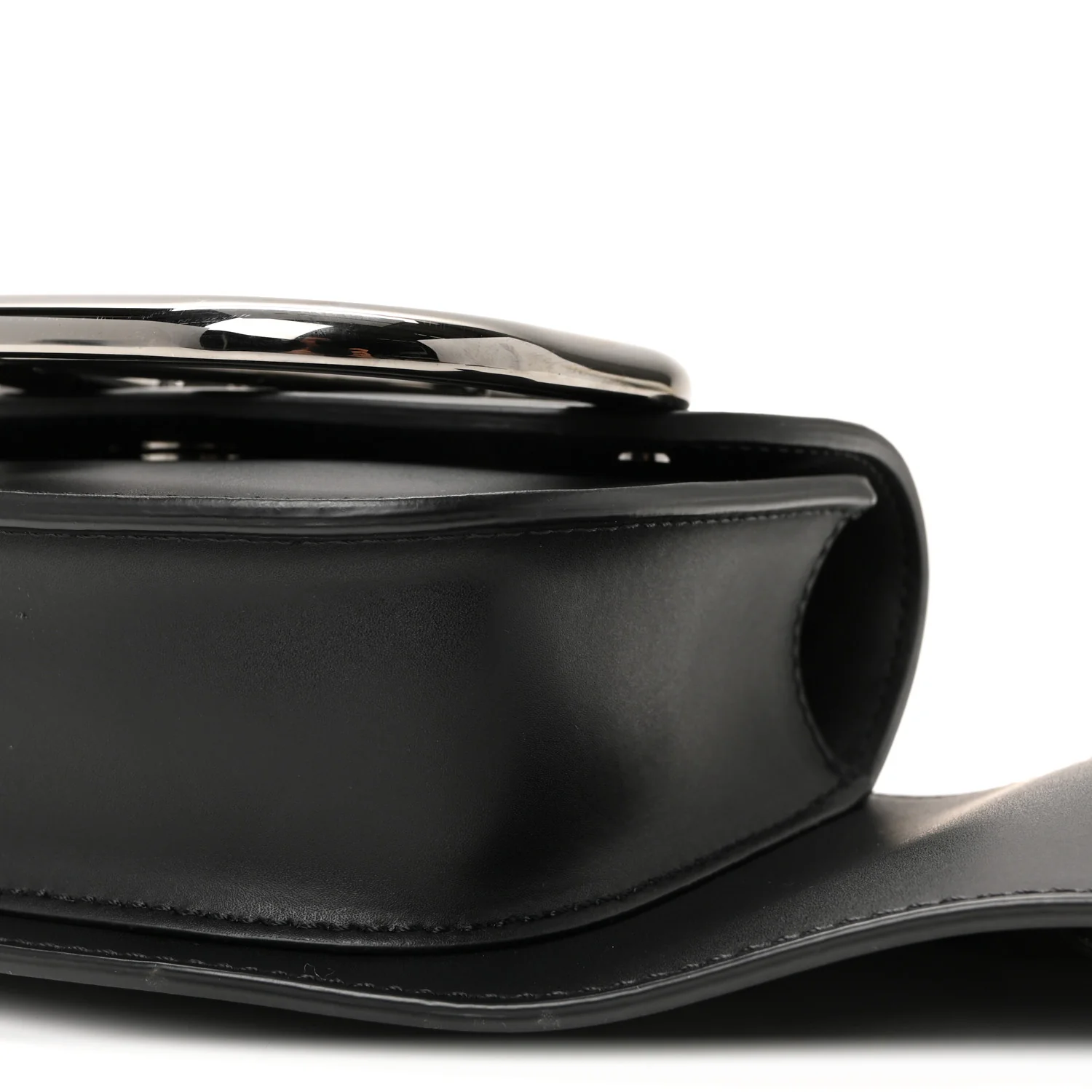 Calfskin Mini Supervee Belt Bag Black - Image 9