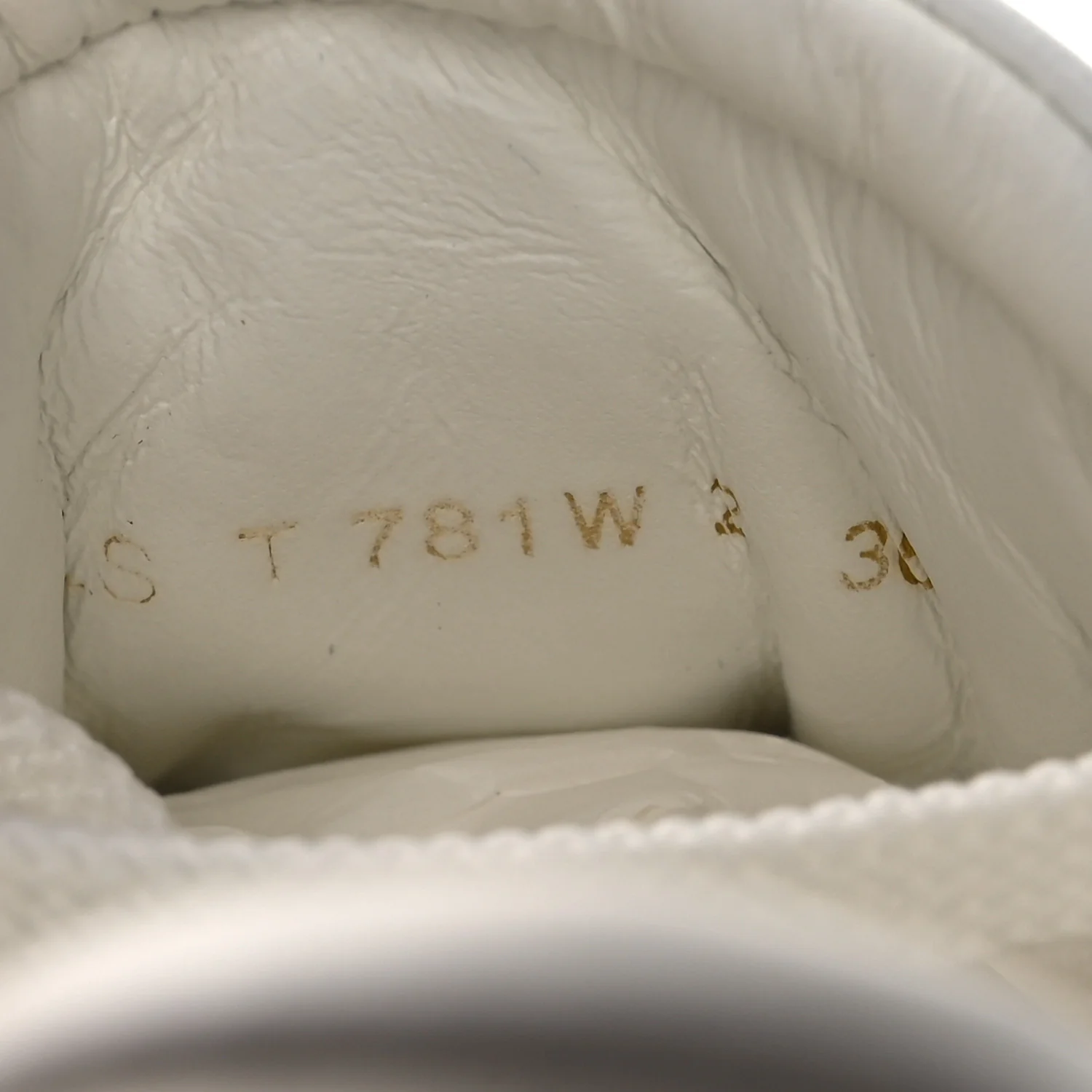 Calfskin Rockstud Open Sneakers 36 White Lipstick - Image 10