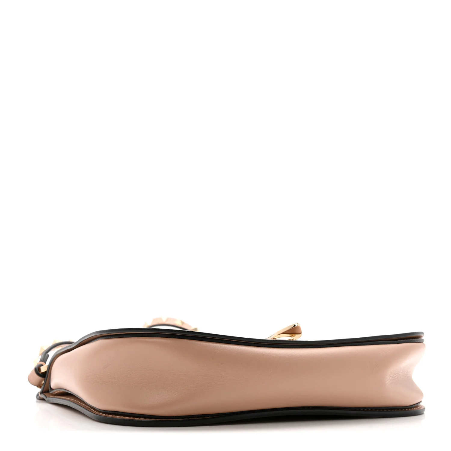 Calfskin Rockstud Saddle Bag Poudre - Image 4