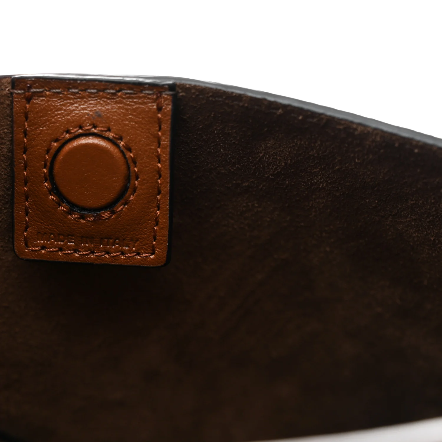 Calfskin Rockstud Wispy Bucket Bag Tobacco - Image 7