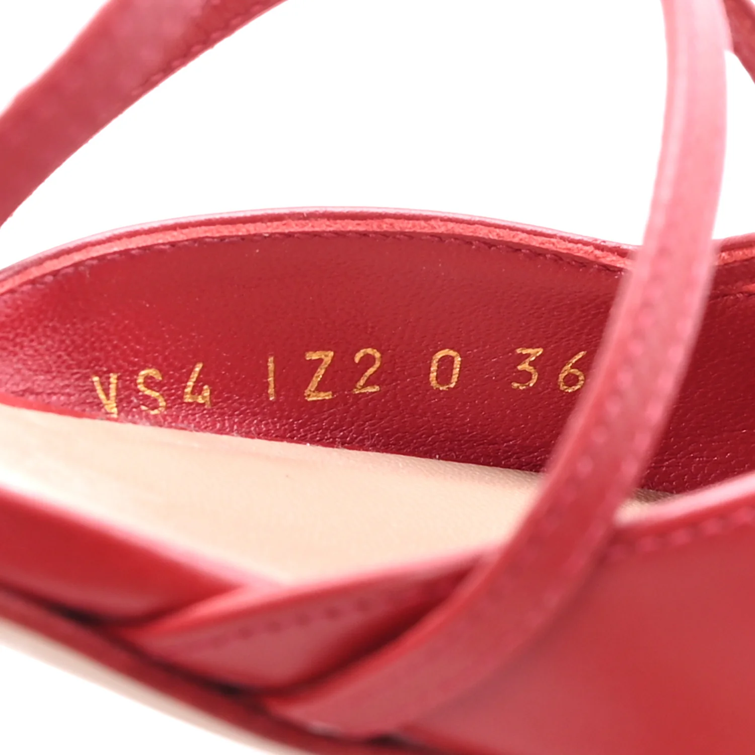 Calfskin Rockstud Wispy Mules 36.5 Red - Image 9