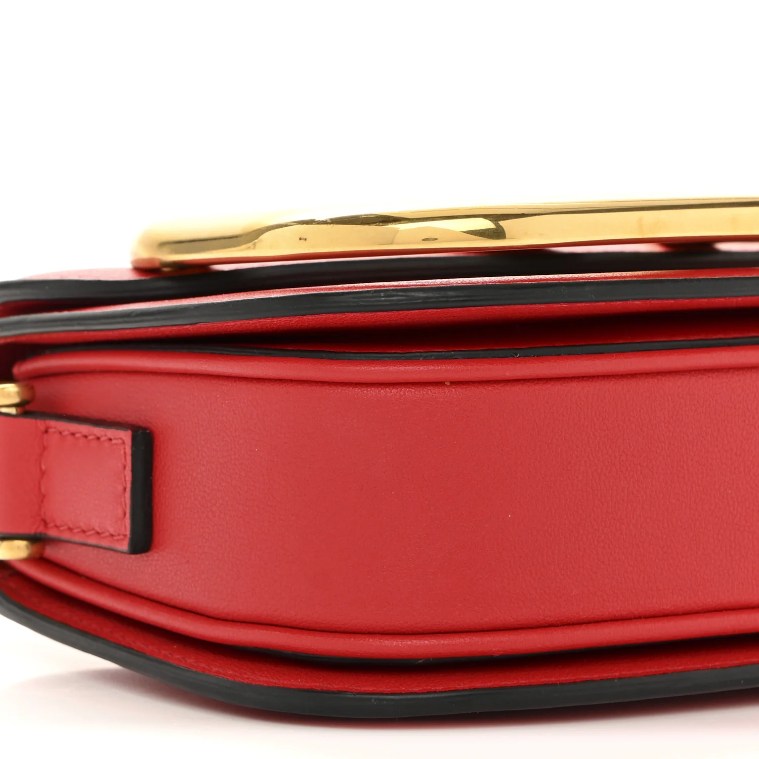Calfskin Small Supervee Crossbody Bag Rouge Pur - Image 8