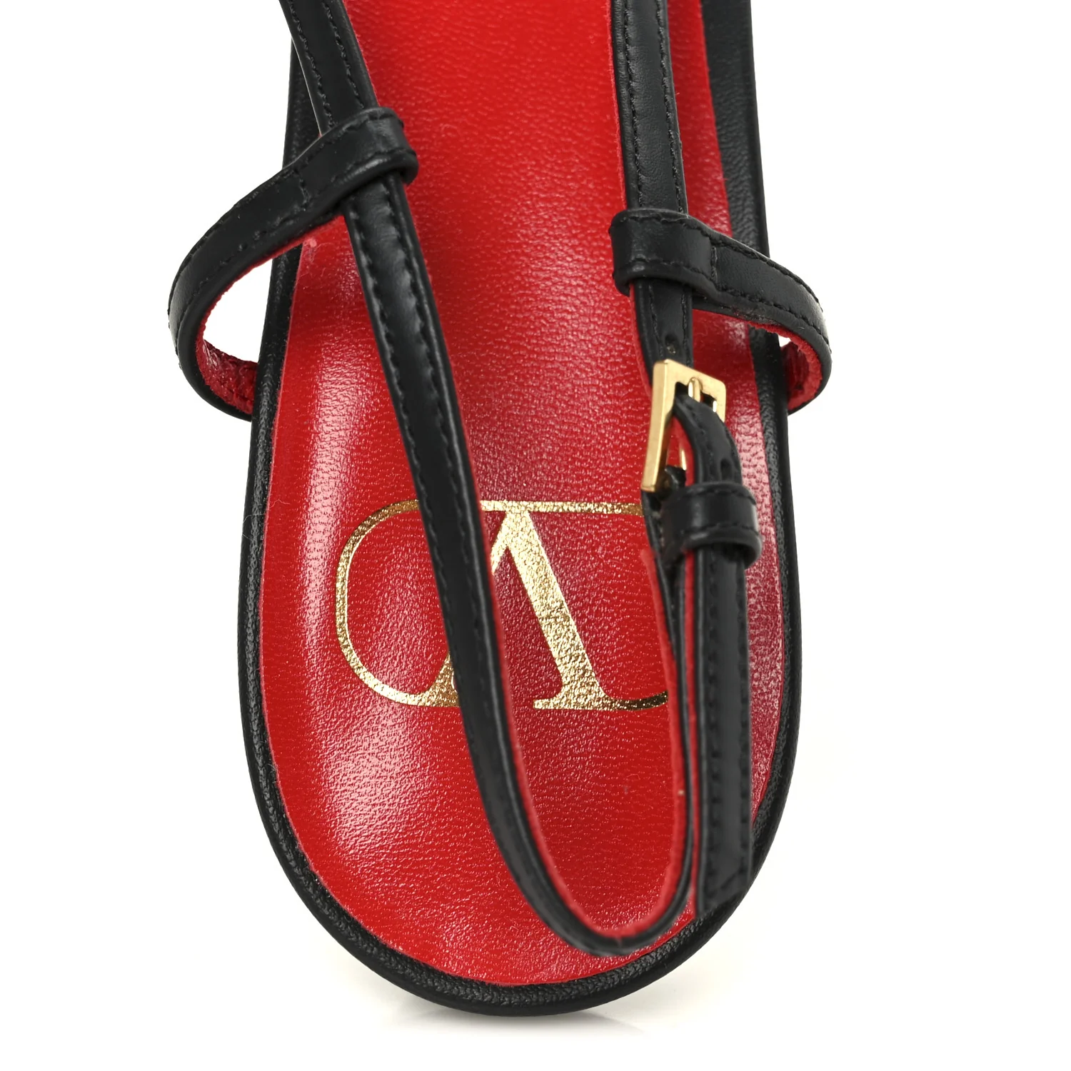 Calfskin Tonal Vlogo Slingback Pumps 37.5 Black - Image 7
