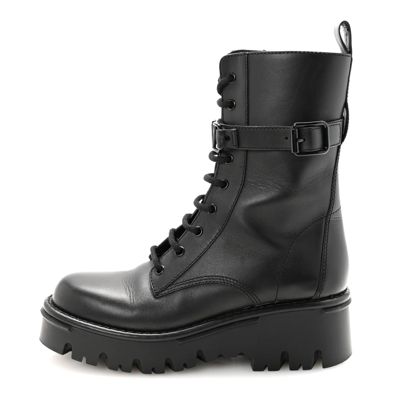 Calfskin Vlogo 30/50mm Combat Boots 39.5 Black