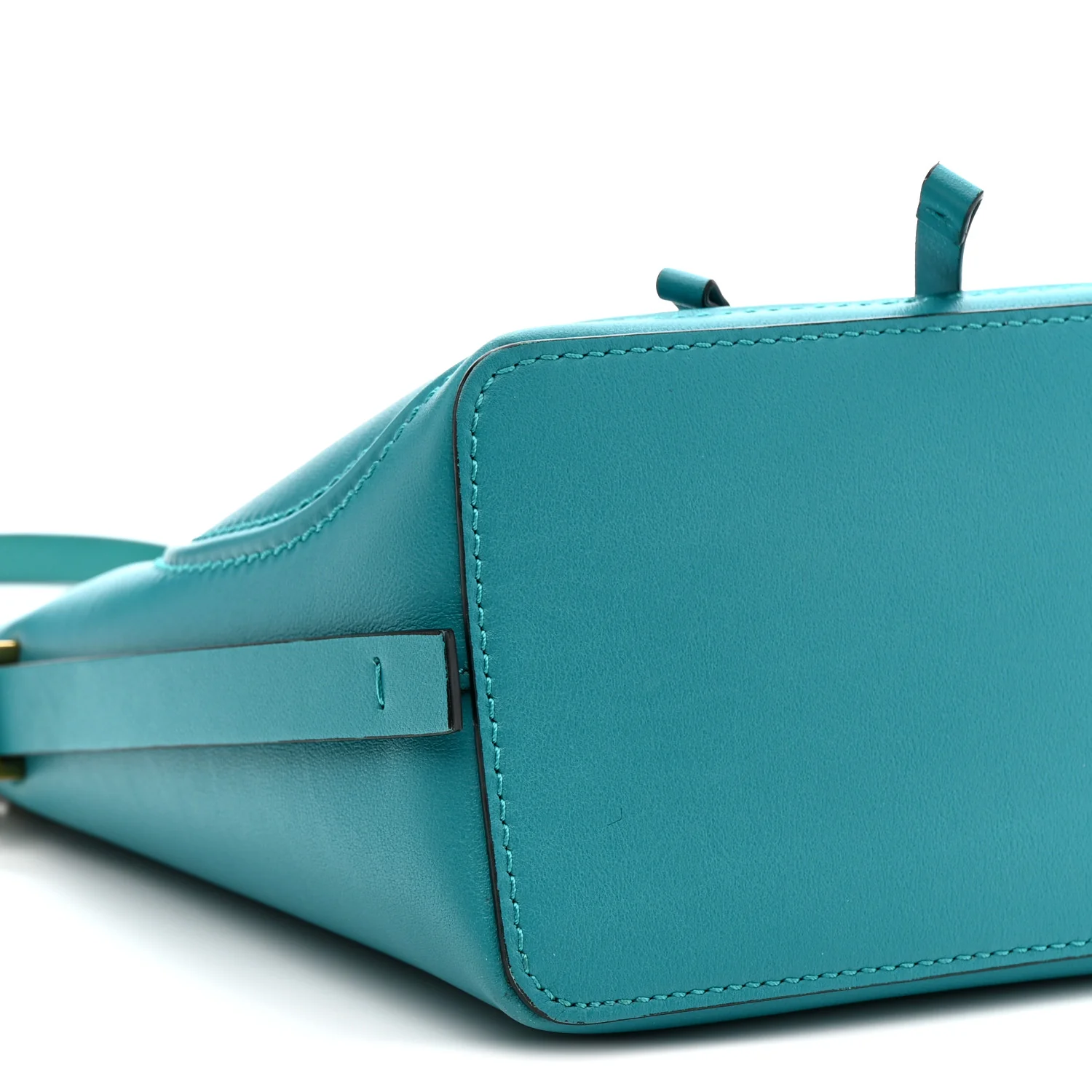 Calfskin Vlogo Bucket Bag Blue - Image 9