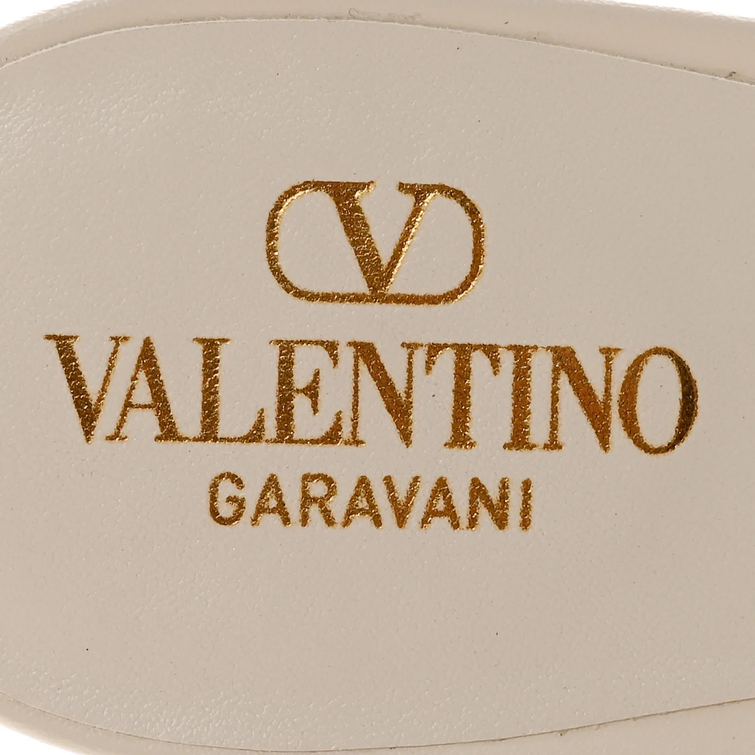 Calfskin Vlogo Cut Out 60mm Slide Sandals 41 Light Ivory - Image 8