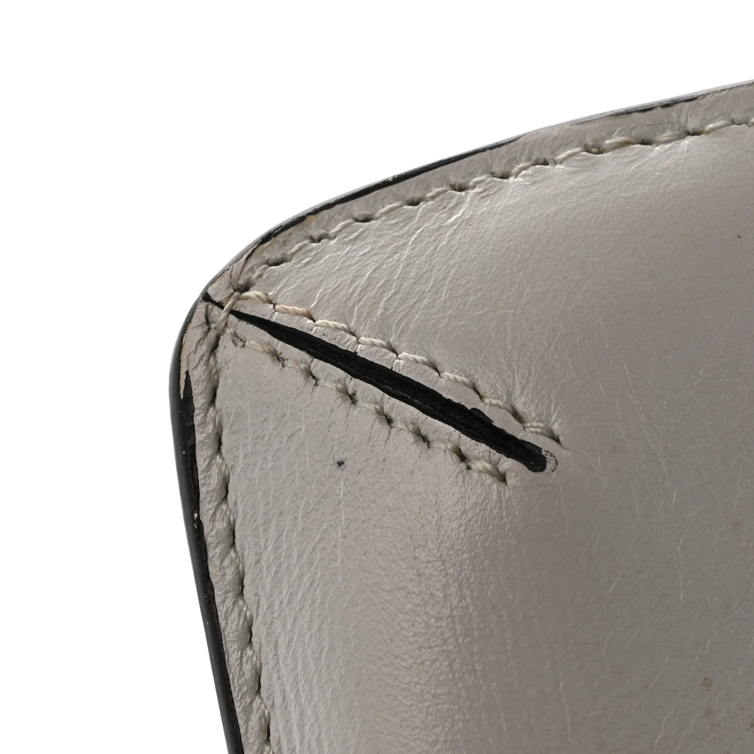 Calfskin Vlogo Envelope Clutch White - Image 10