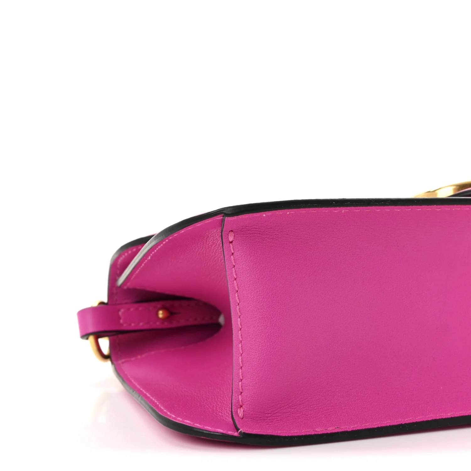 Calfskin Vlogo Loco Shoulder Bag Pink PP - Image 8