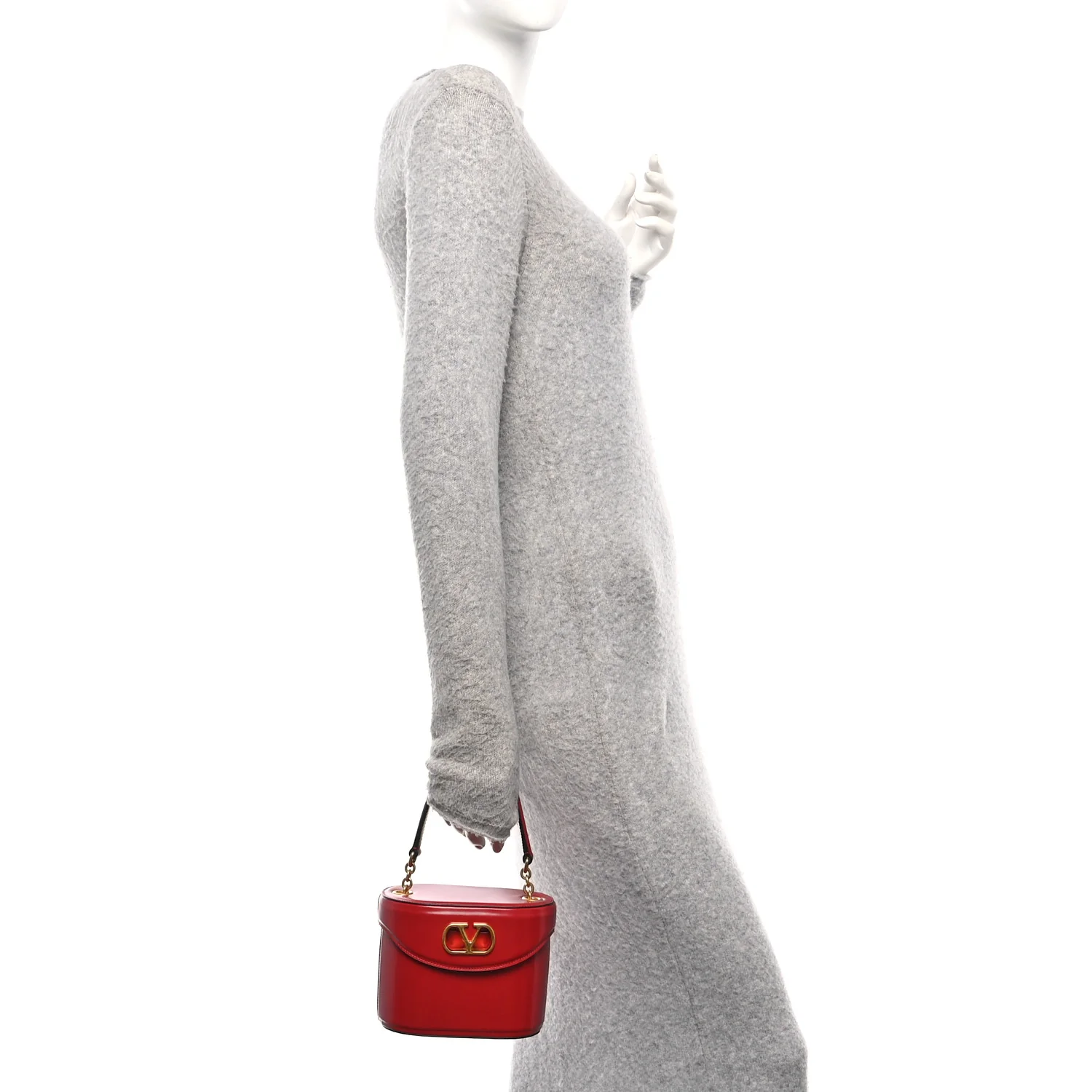 Calfskin VLogo Vain Vanity Bag Rosso Valentino - Image 2