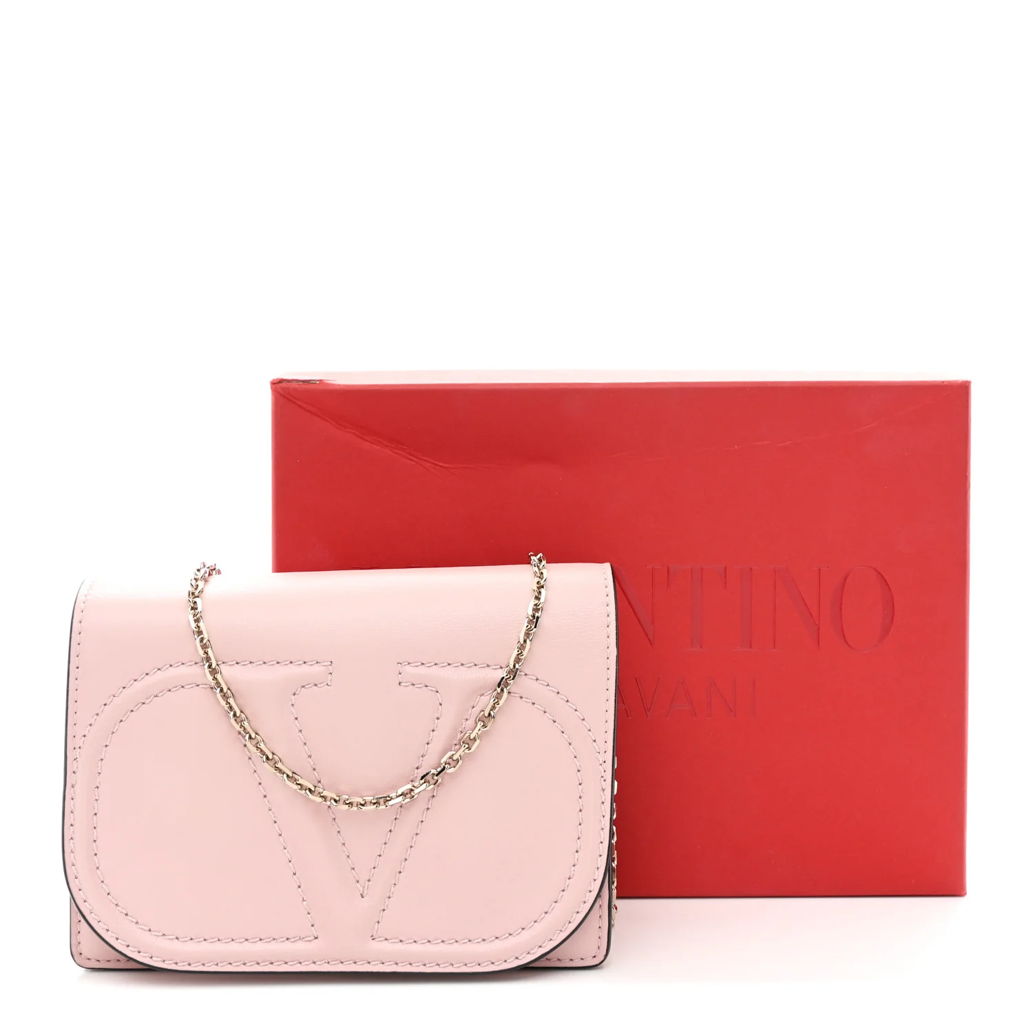 Calfskin VLogo Walk Mini Shoulder Bag Rose Quartz - Image 11