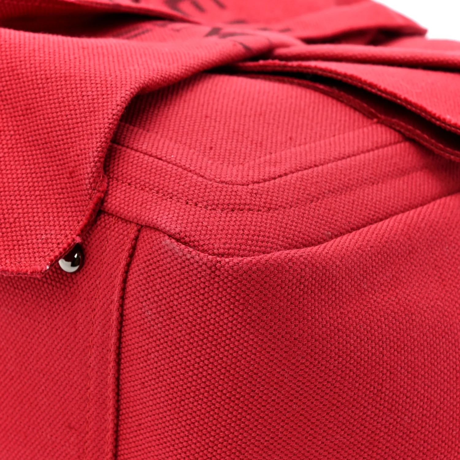 Canvas Atelier 02 Bow Edition Small Tote Bag Red - Image 11