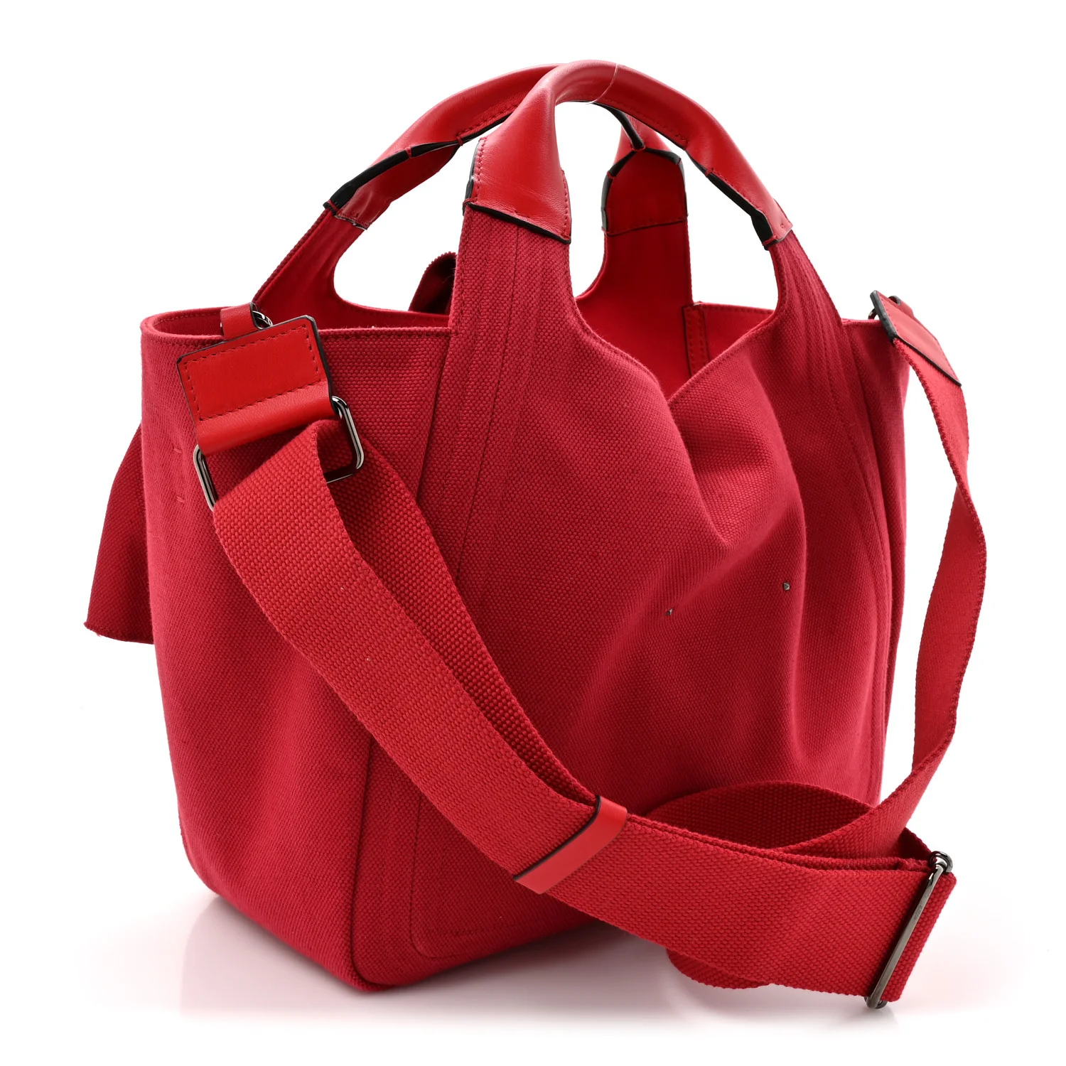Canvas Atelier 02 Bow Edition Small Tote Bag Red - Image 4