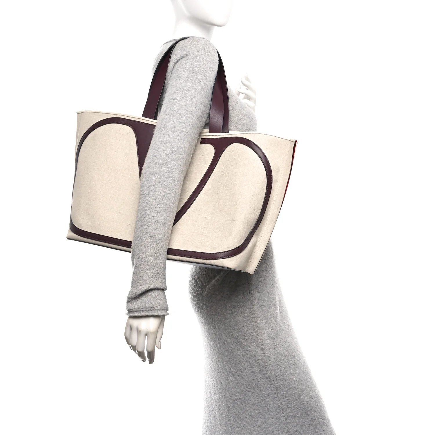 Canvas Large Escape Tote Natural Brown - Image 2