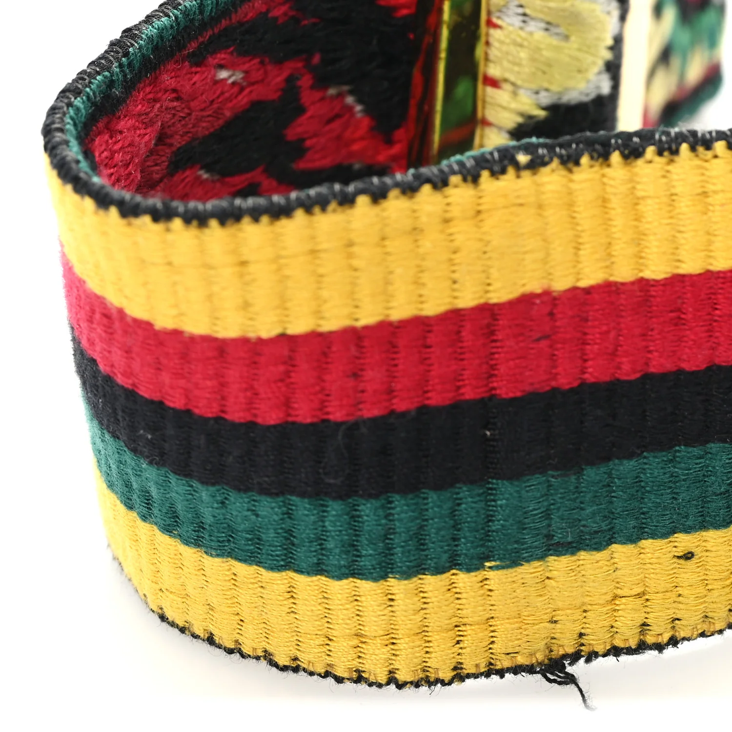 Canvas Tie Dye Embroidered Rockstud Guitar Strap Multicolor - Image 4
