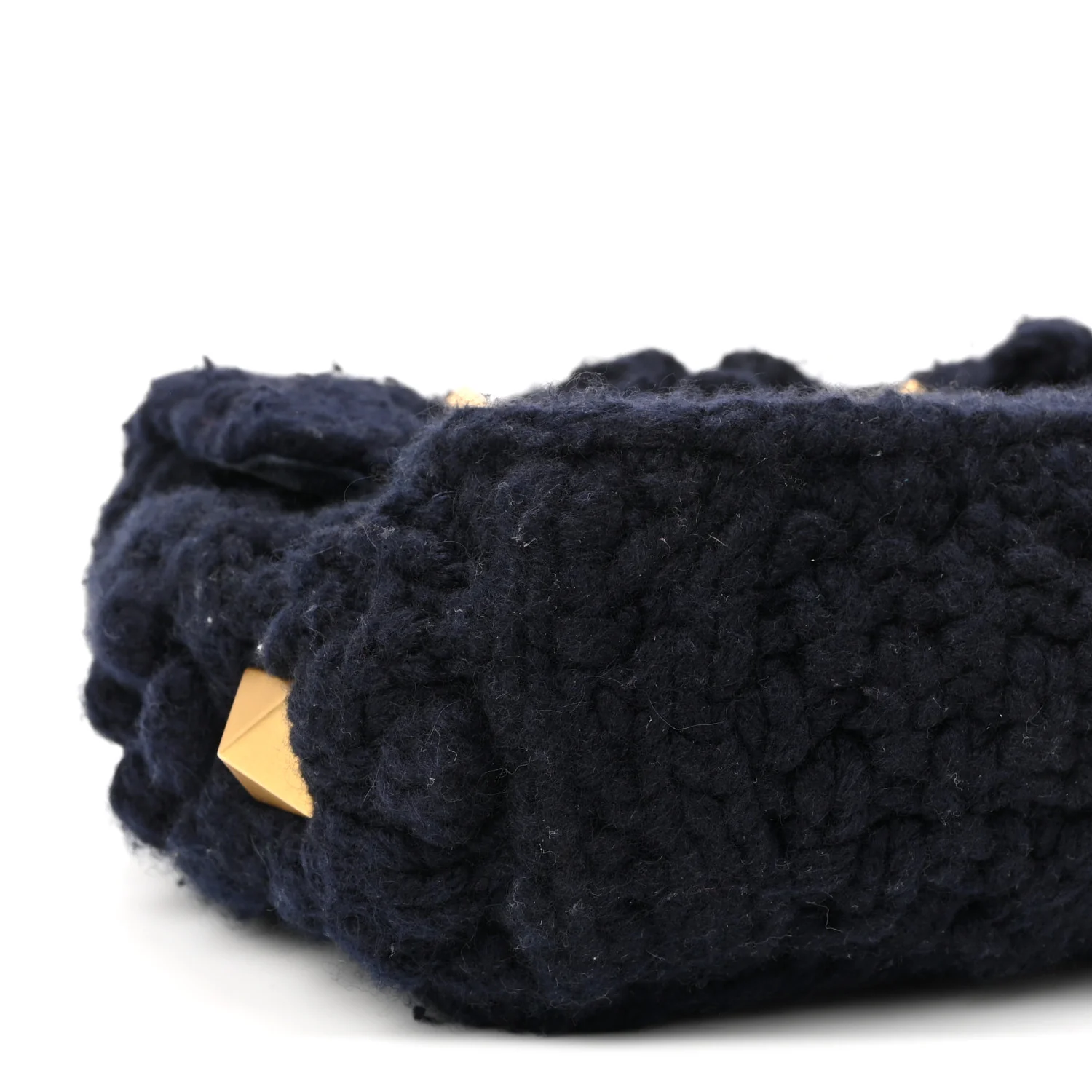 Cashmere Large Roman Stud Shoulder Bag Marine - Image 15