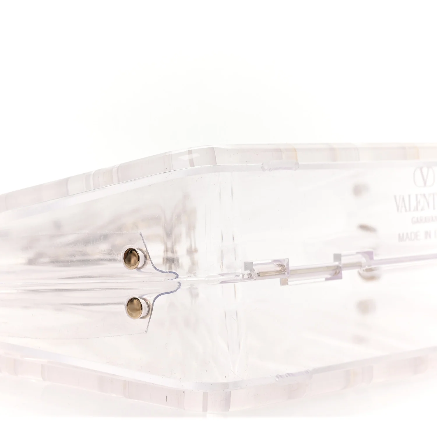 Clear Acrylic Mini Le Troisieme Shopping Bag Transparente - Image 8