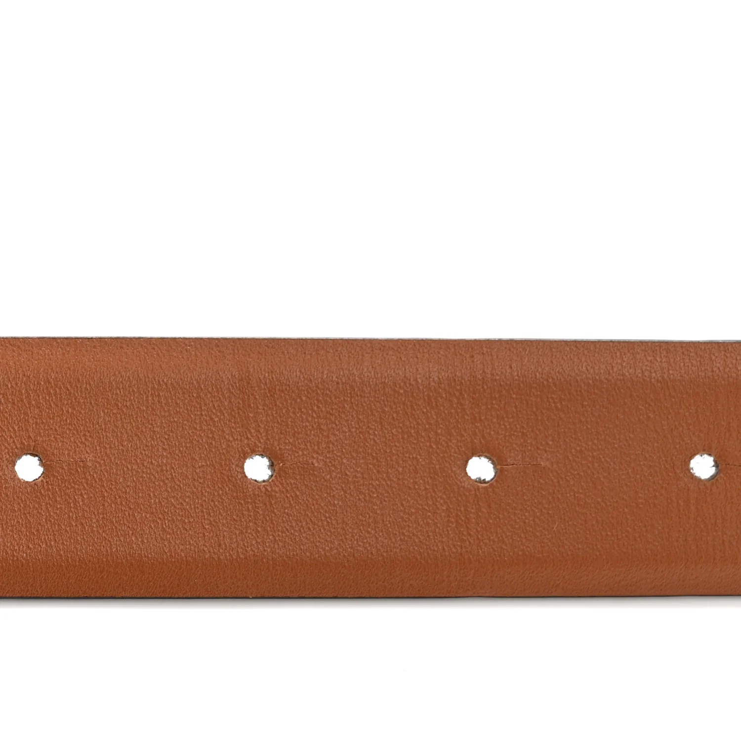 Glossy Calfskin VLogo Reversible 30mm Belt 85 34 Saddle Brown Black - Image 8