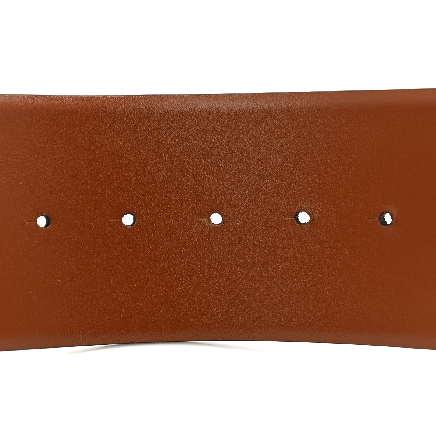 Glossy Calfskin VLogo Reversible 70mm Belt 80 32 Saddle Brown Black - Image 5