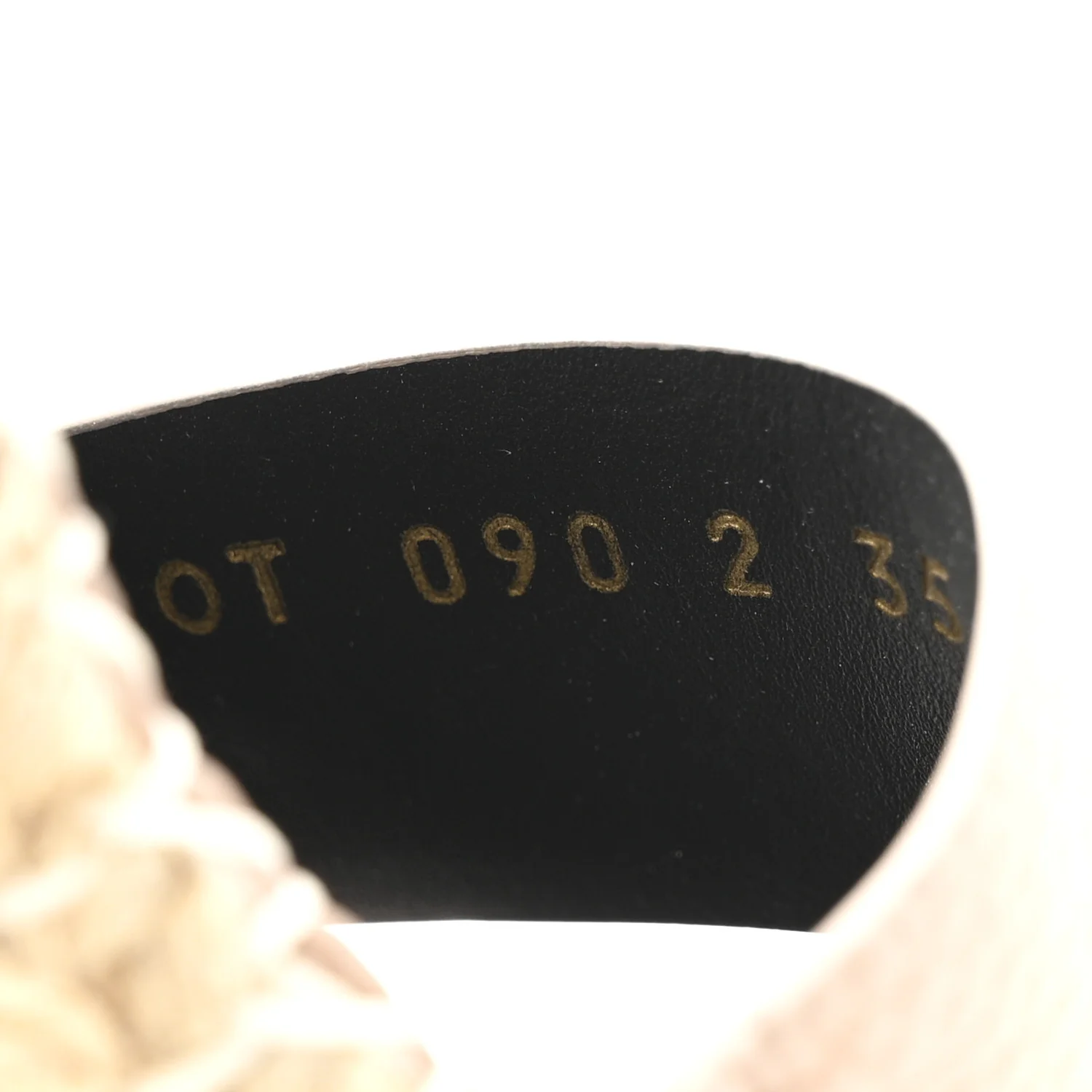 Grained Calfskin Rockstud Ankle Strap Espadrille 15/105mm Wedge Sandals 35 Poudre Natural - Image 9