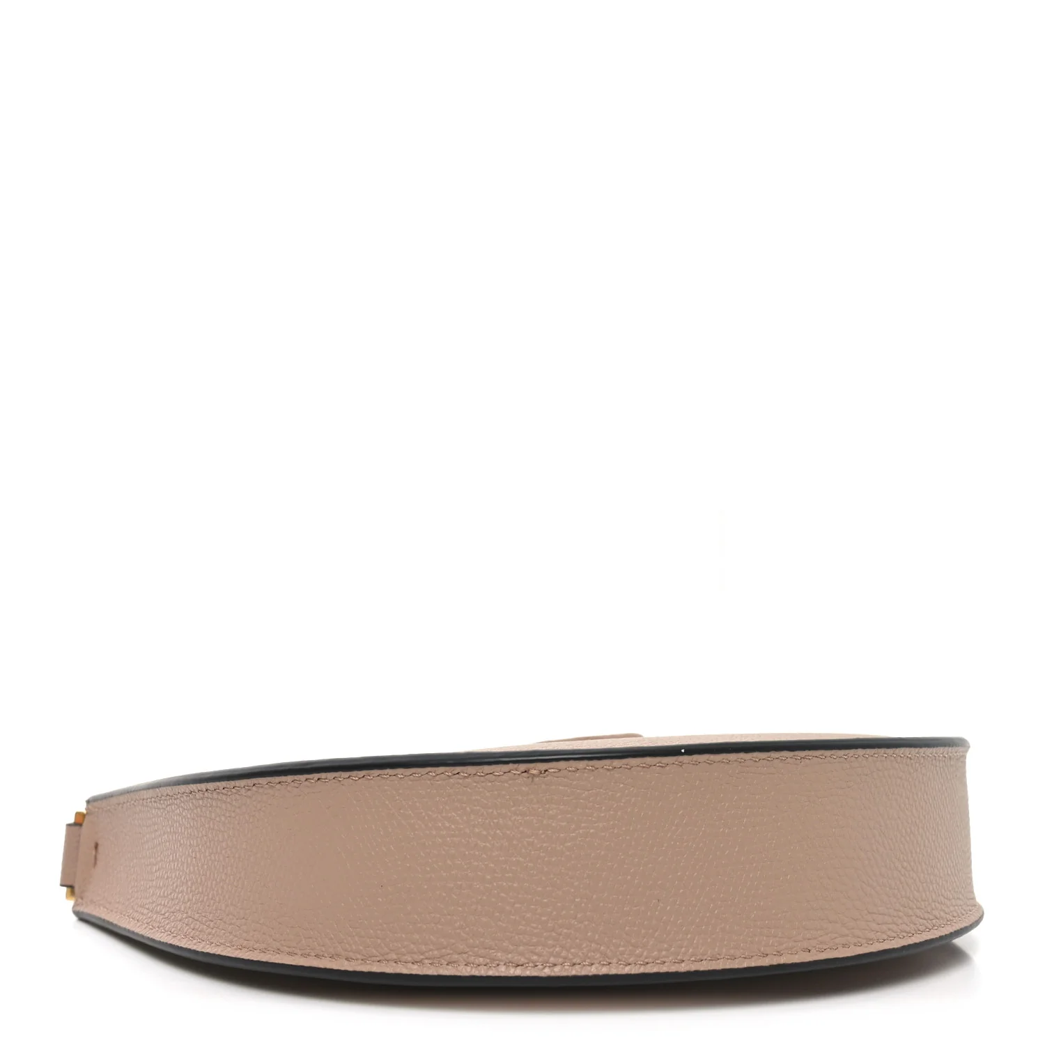 Grainy Calfskin Mini Vlogo Hobo Bag Rose Cannelle - Image 4