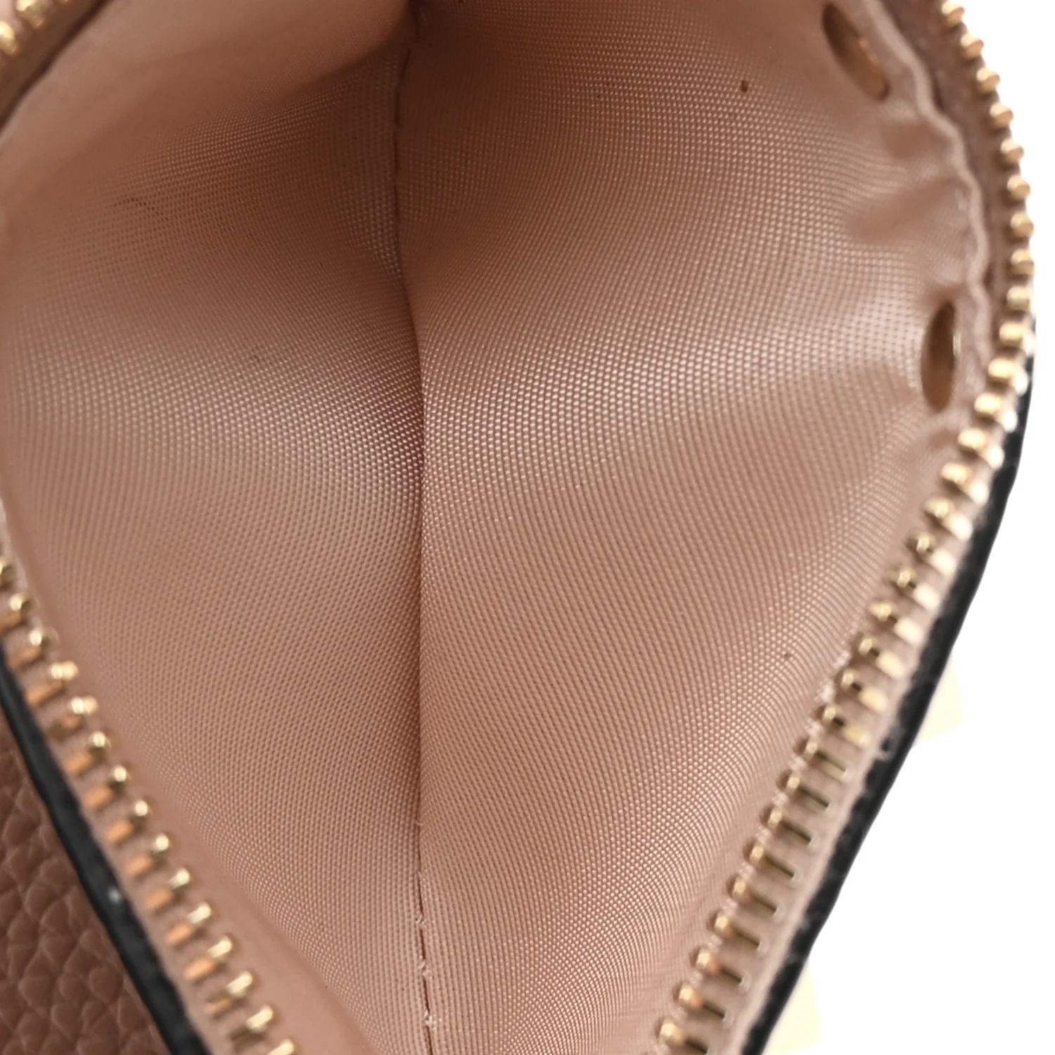 Grainy Calfskin Rockstud Coin Purse Card Holder Poudre - Image 6