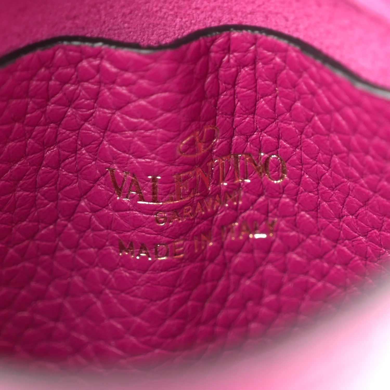 Grainy Calfskin Rockstud Phone Holder Rose Violet - Image 6