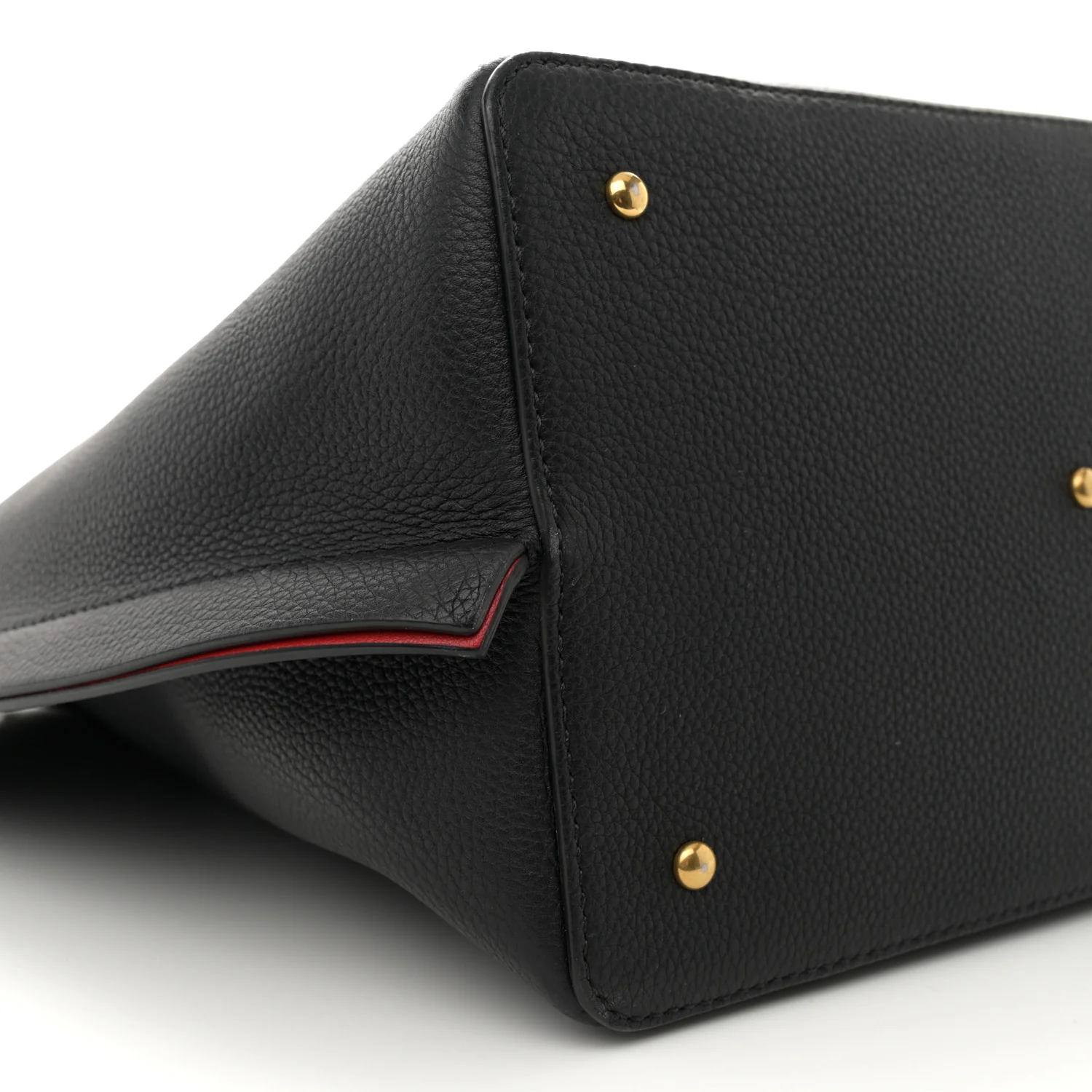 Grainy Calfskin VLogo Escape Hobo Bag Black - Image 10