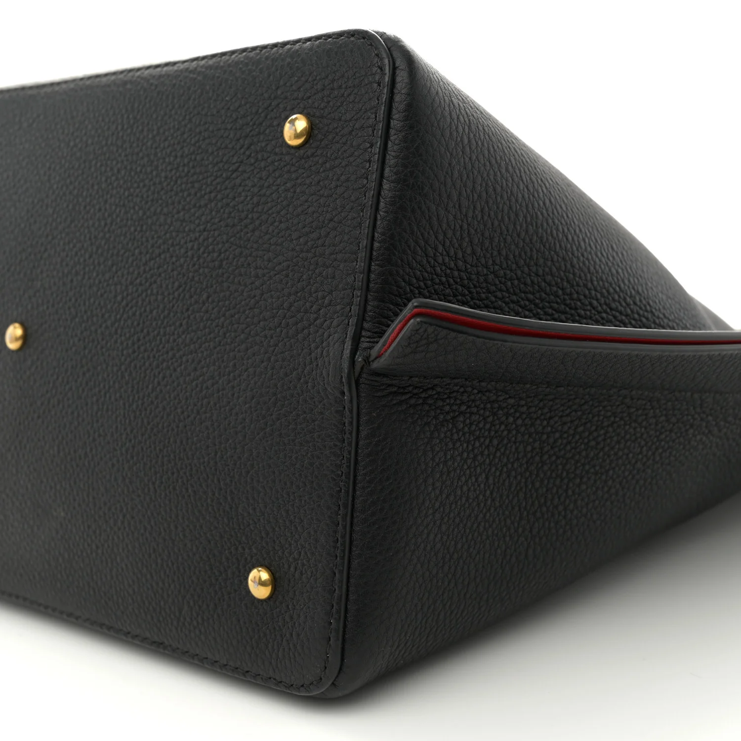 Grainy Calfskin VLogo Escape Hobo Bag Black - Image 11