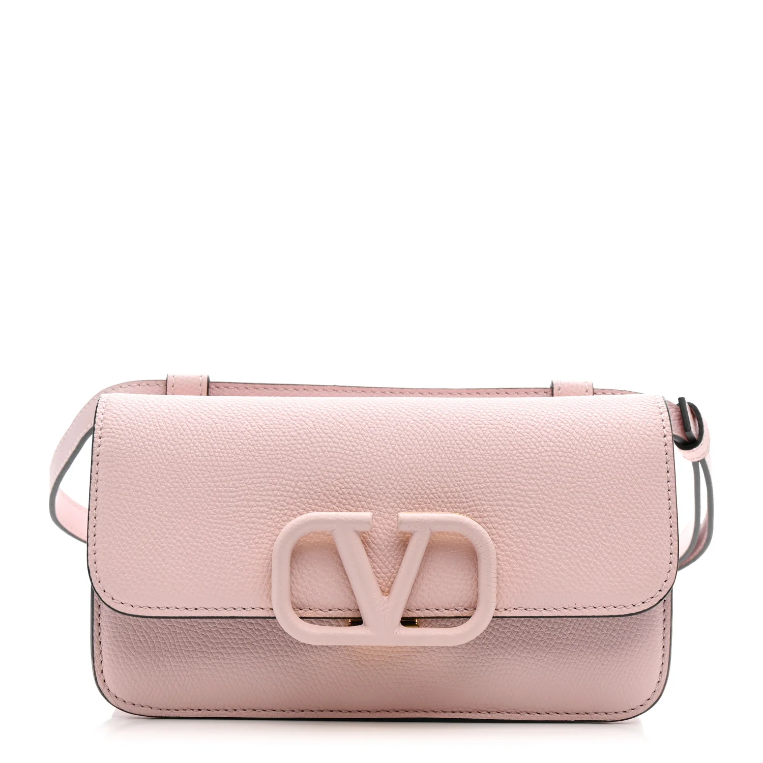 Grainy Calfskin VSling Belt Bag Rose Quartz