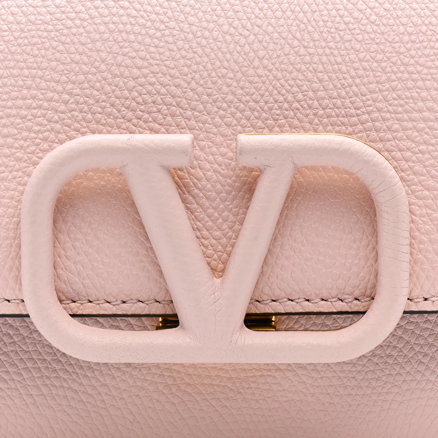 Grainy Calfskin VSling Belt Bag Rose Quartz - Image 7