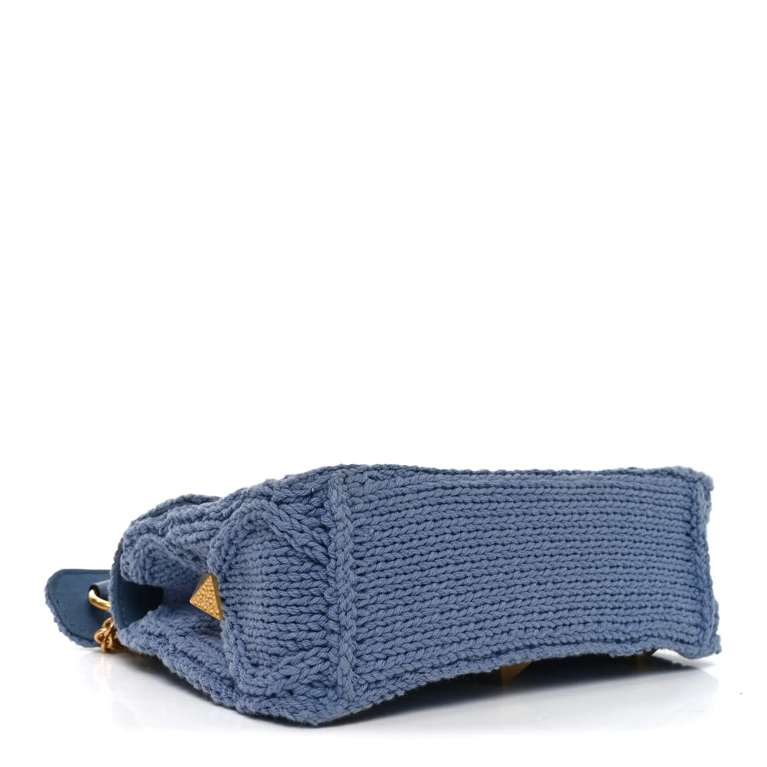 Knit Medium Roman Stud Shoulder Bag Niagara - Image 4