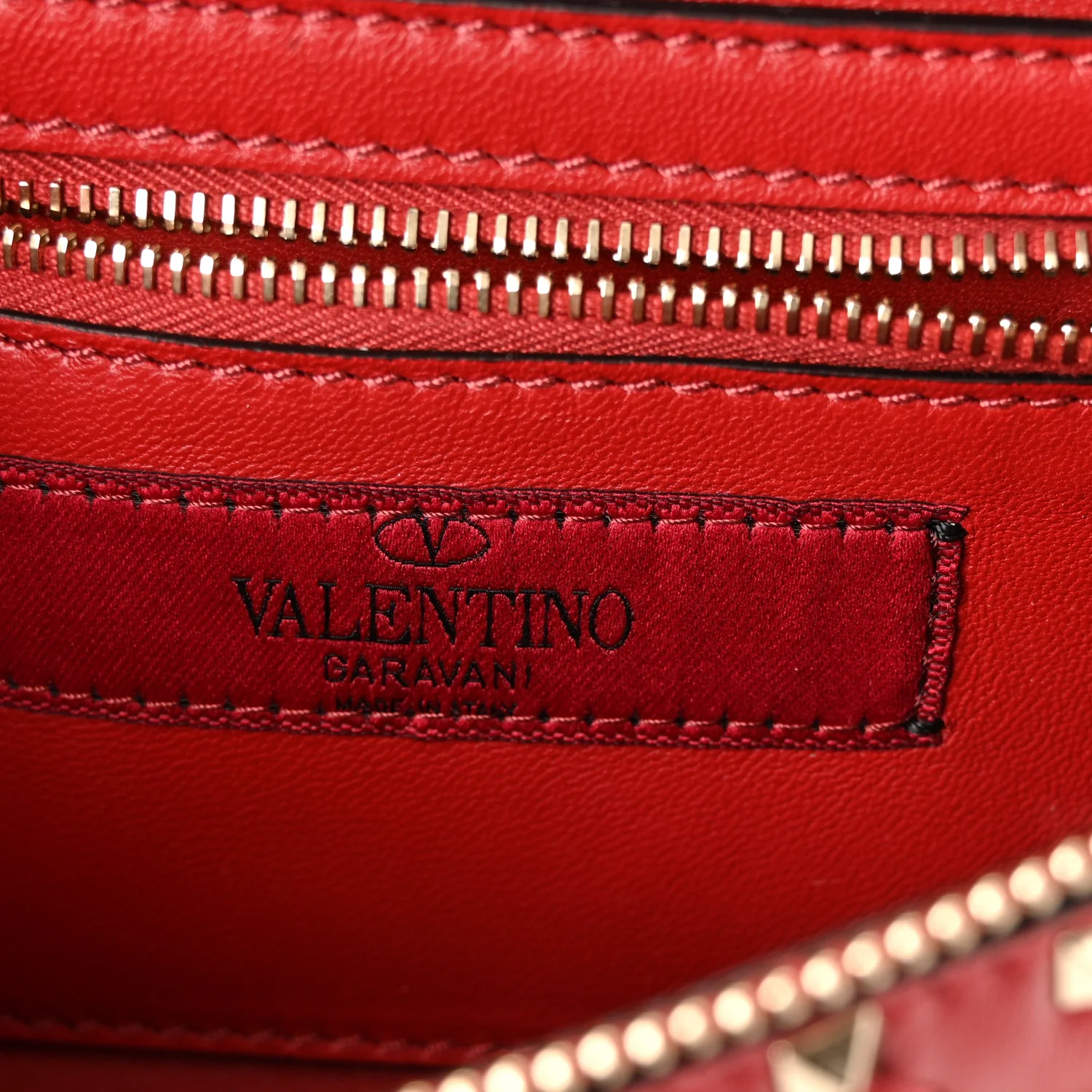 Lambskin Free Rockstud Spike Belt Bag 85 Rosso Valentino - Image 6