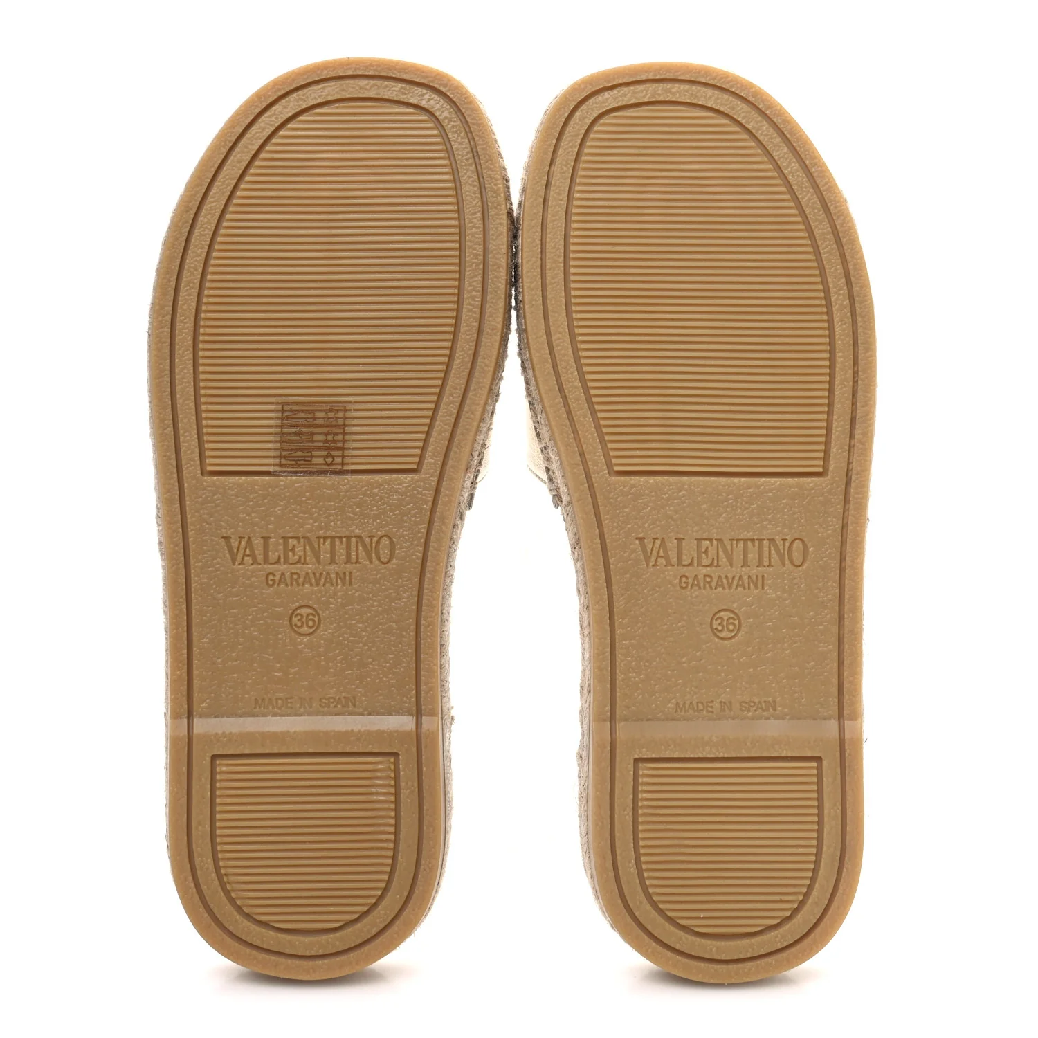 Laminated Napa Vlogo Cut Out Espadrille Flat Slide Sandals 36 Silver - Image 7