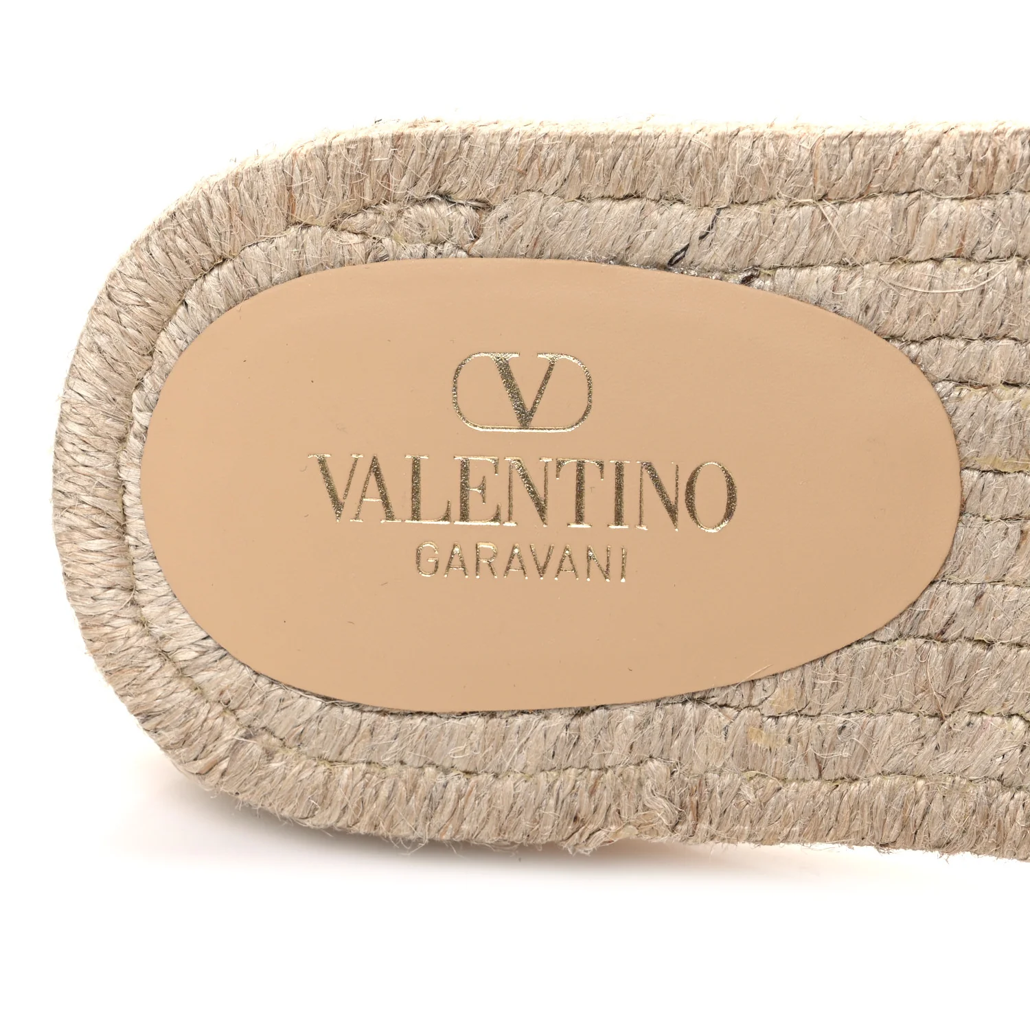 Laminated Napa Vlogo Cut Out Espadrille Flat Slide Sandals 36 Silver - Image 9